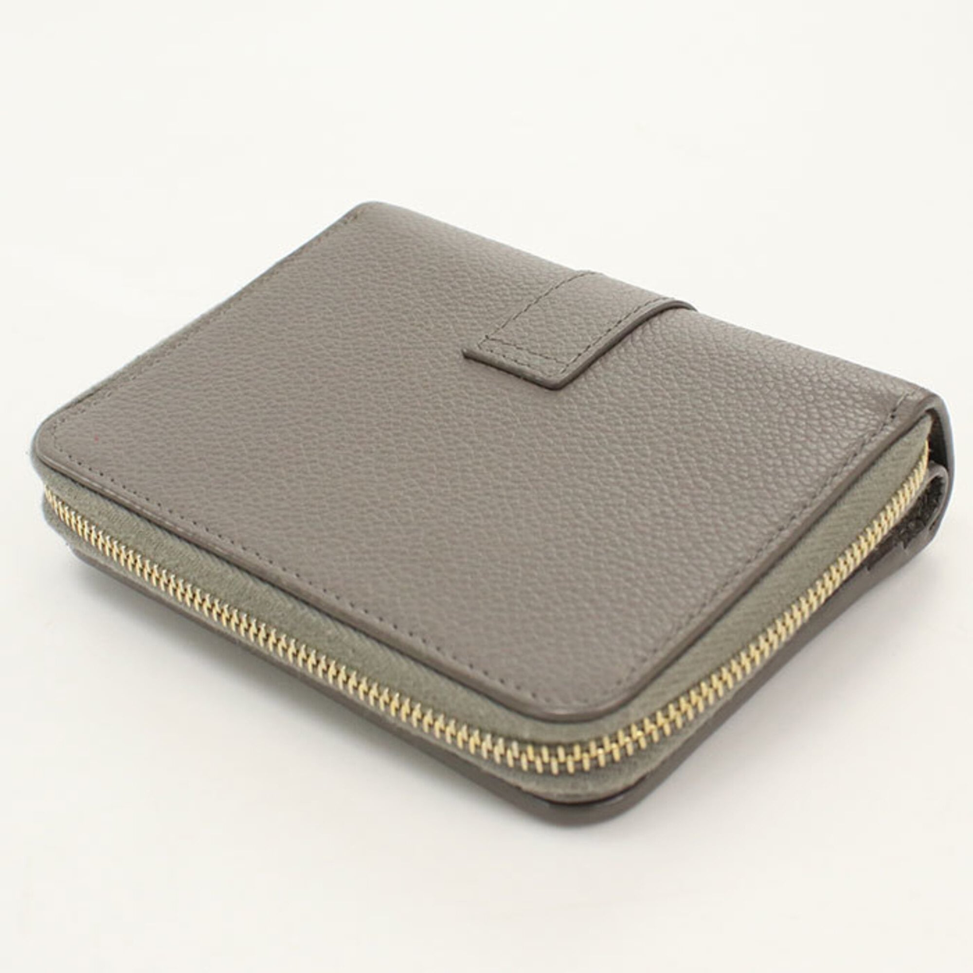 Saint Laurent Gray Leather Wallet (Bi-Fold) (Pre-Owned)