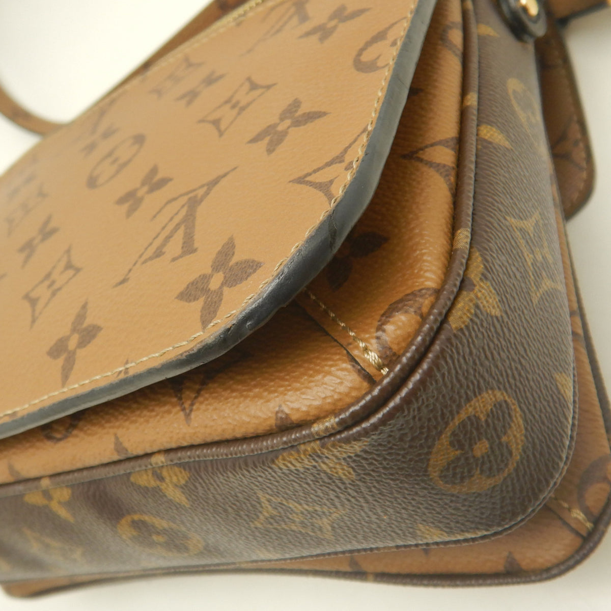 Louis Vuitton Brown Monogram Reverse Monogram Reverse Handbag (Pre-Owned)
