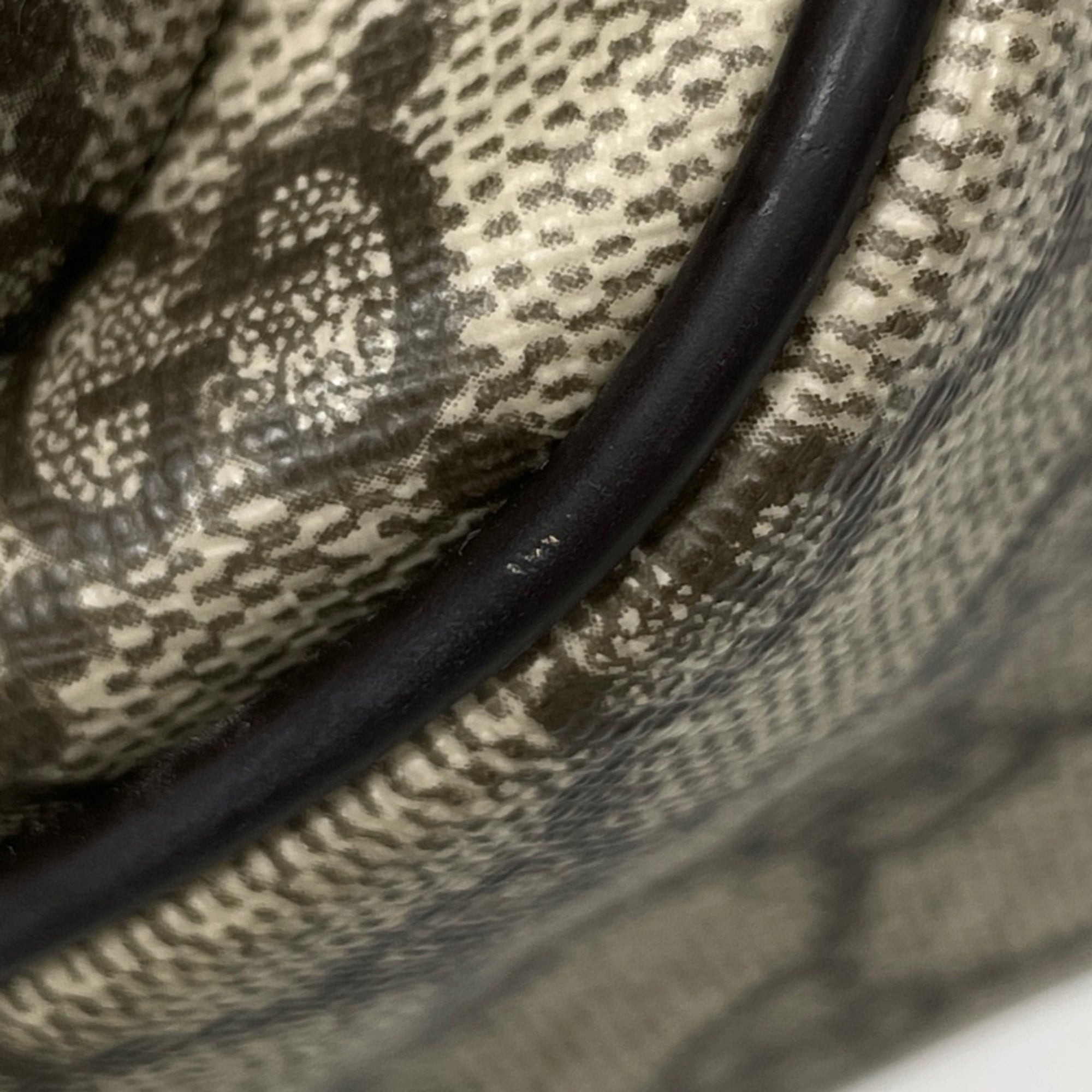 Gucci Brown Coated Canvas Leather Shoulder Bag (Pre-Owned)