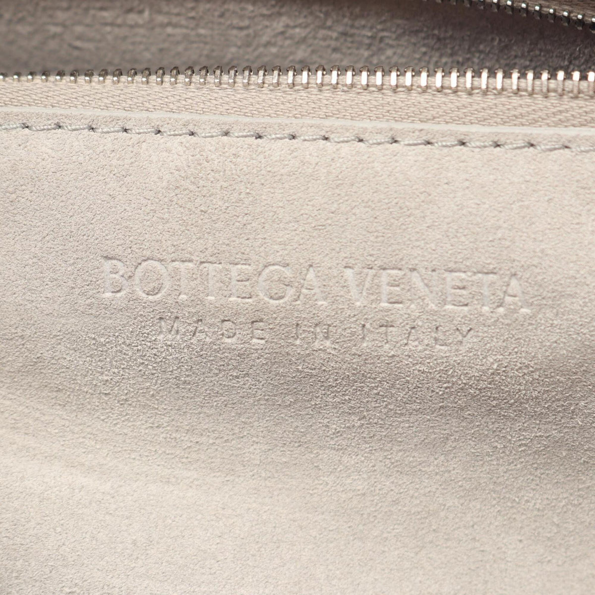 Bottega Veneta Gray Leather Handbag Tote Bag (Pre-Owned)
