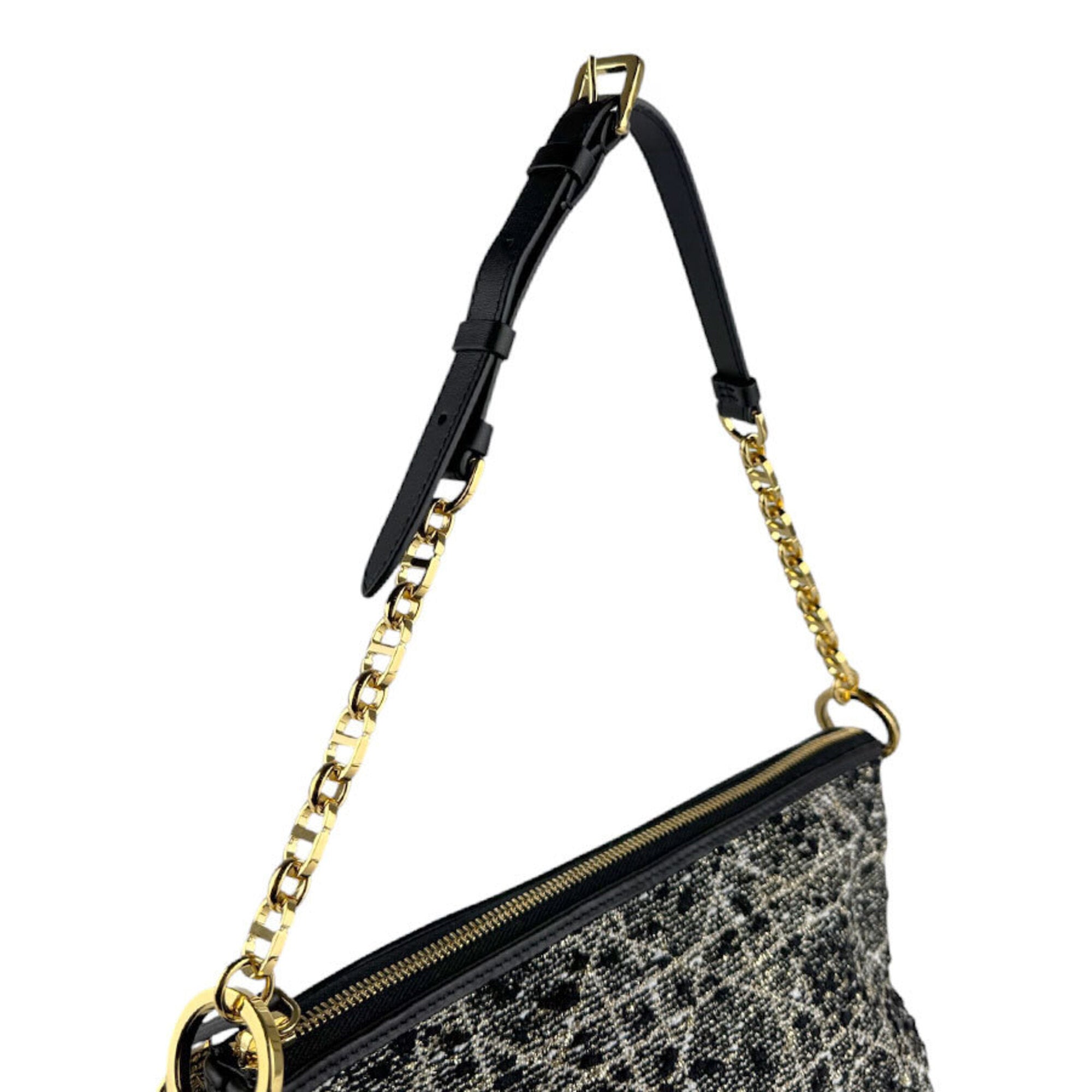 Christian Dior Black Tweed Shoulder Bag (Pre-Owned)