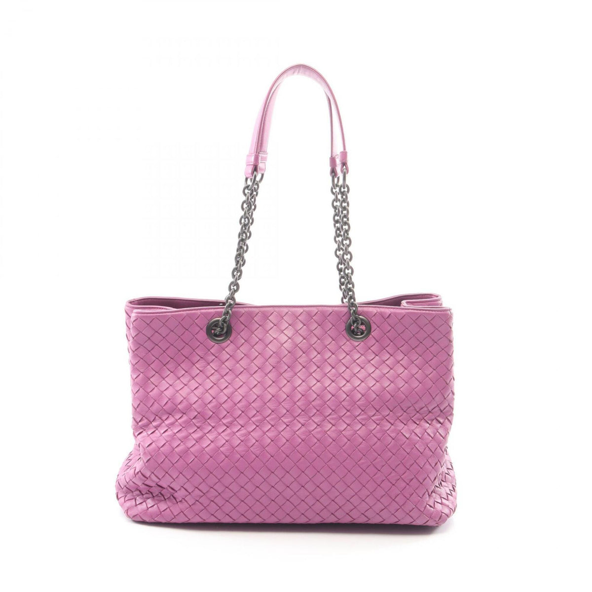 Bottega Veneta Pink Intrecciato Handbag Tote Bag (Pre-Owned)