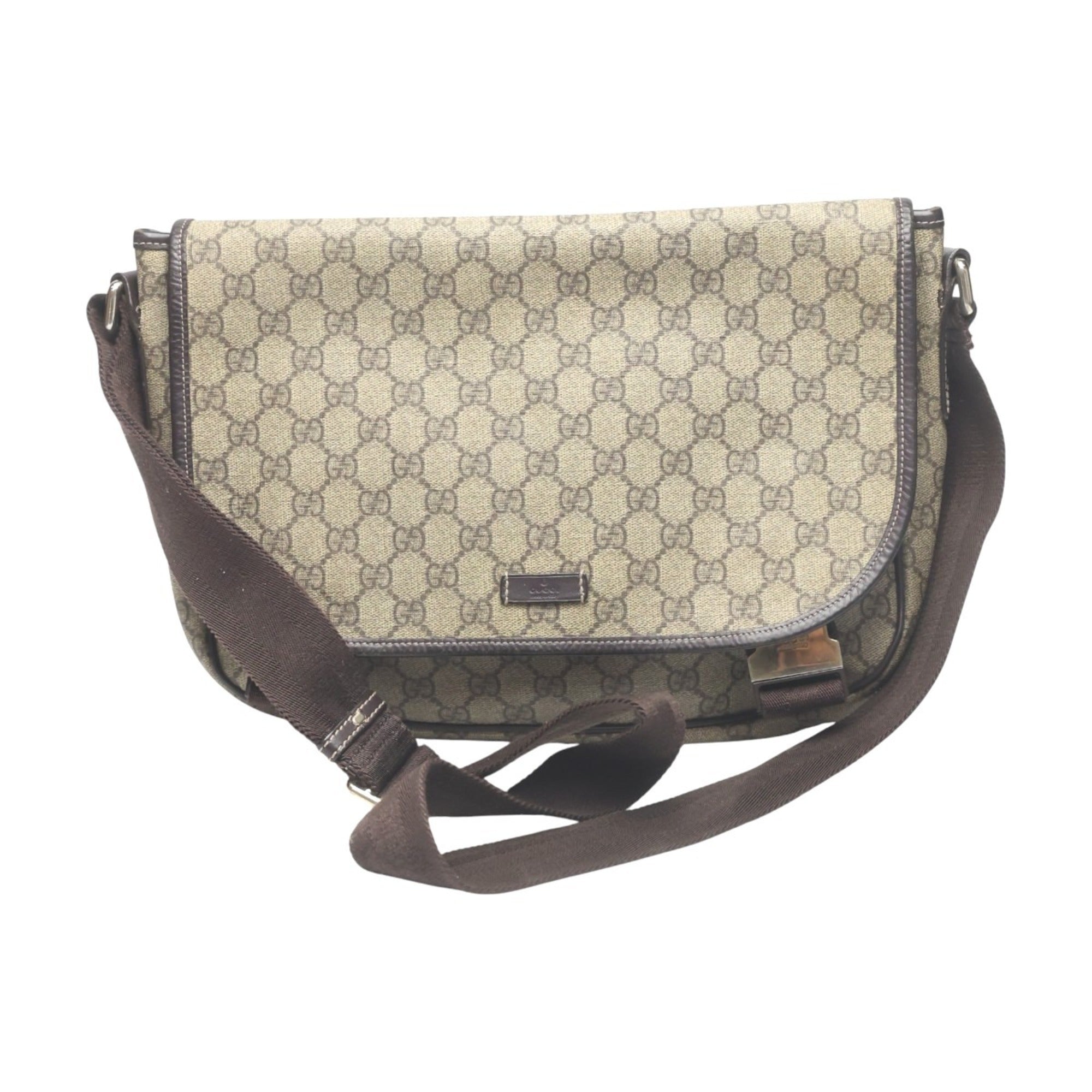 Gucci Brown Gg Plus Shoulder Bag (Pre-Owned)