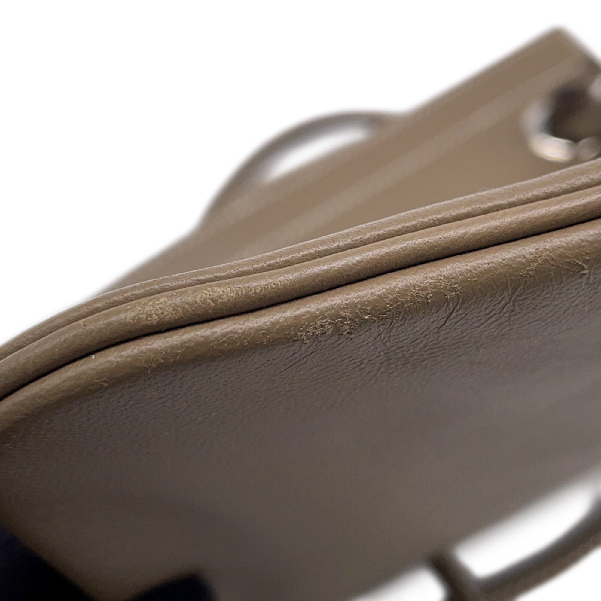 Hermes Etoupe Gray Swift Leather Shoulder Bag (Pre-Owned)