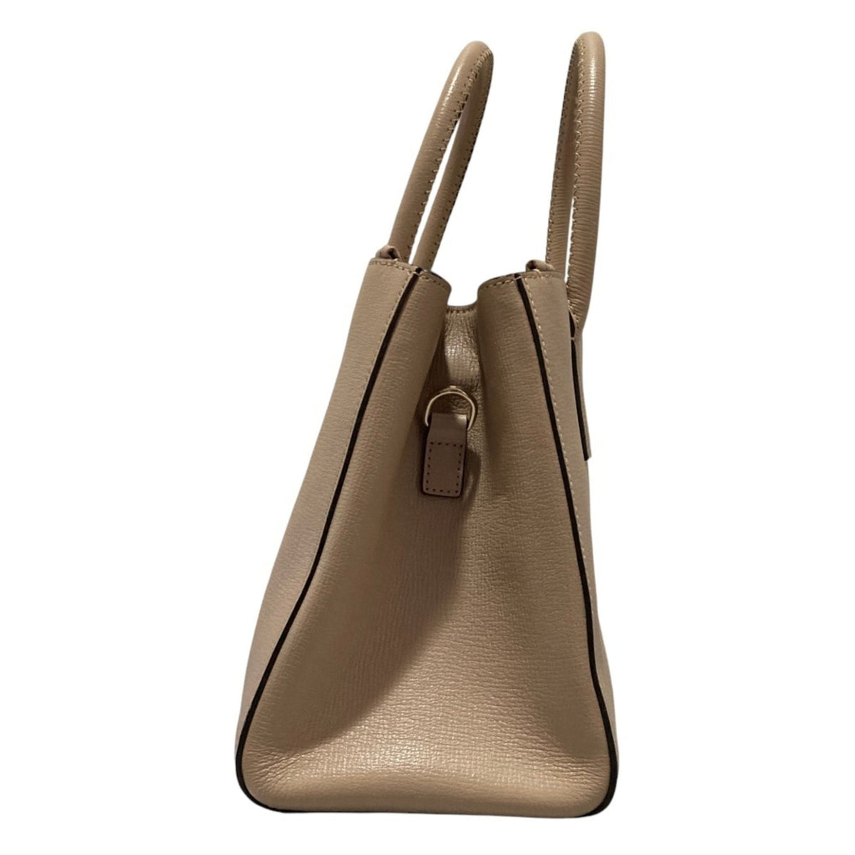 Anya Hindmarch Beige Leather Shoulder Bag Tote Bag (Pre-Owned)