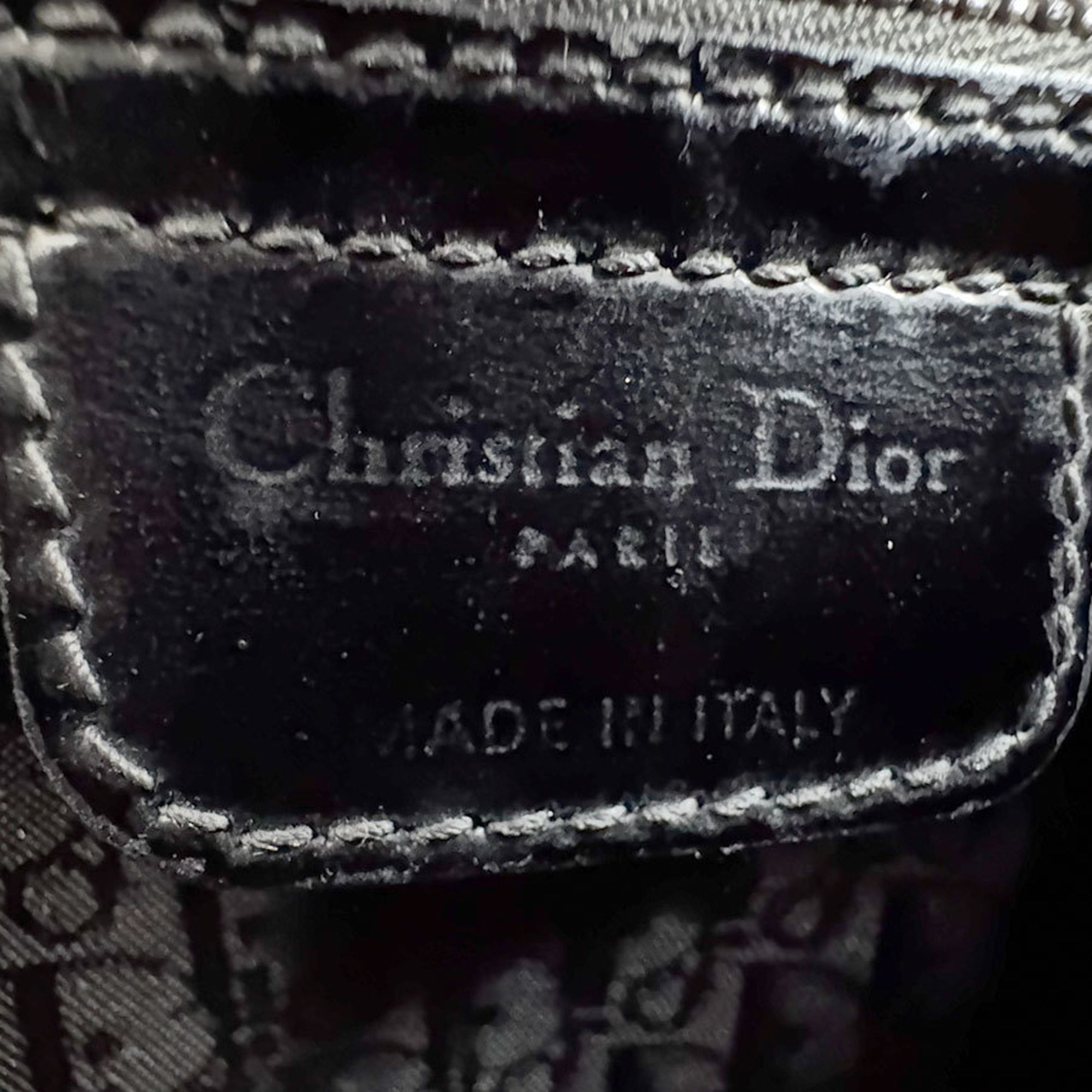 Christian Dior Black Patent Leather Handbag Shoulder Bag (Pre-Owned)