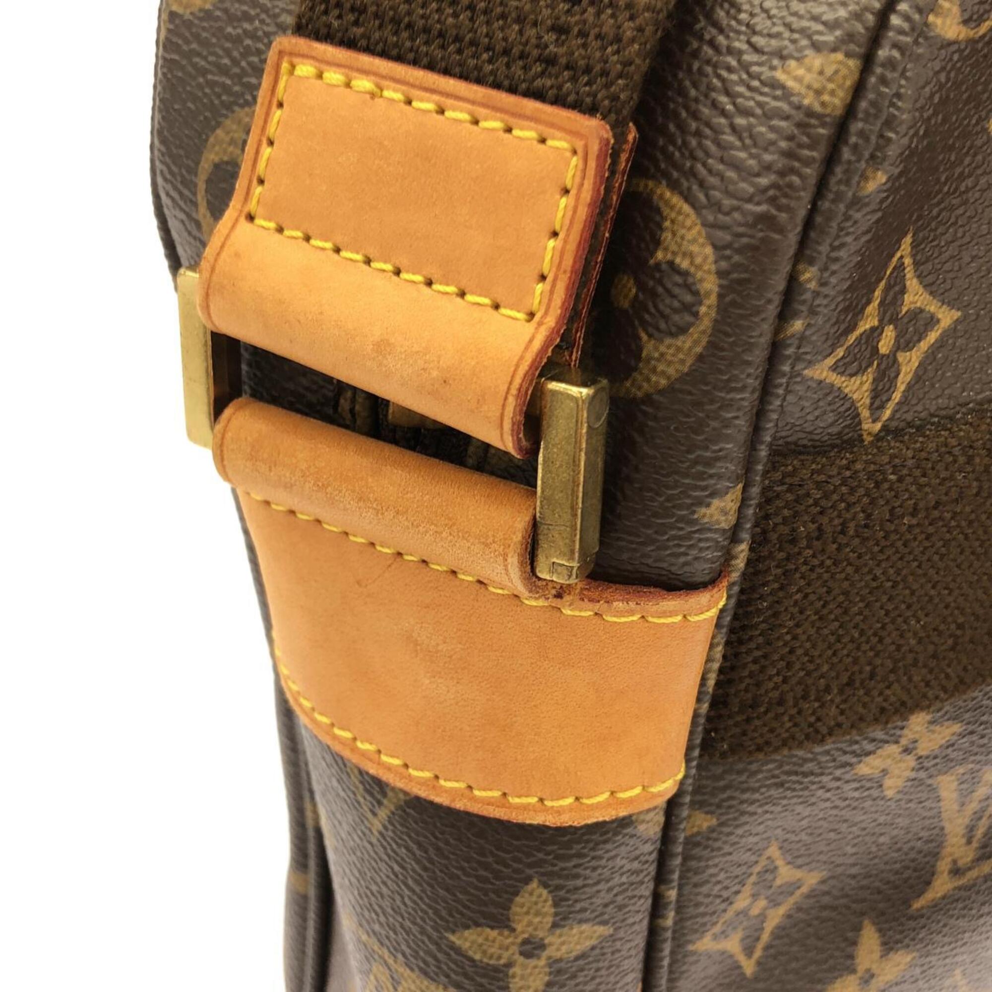 Louis Vuitton Monogram Marron Coated Canvas Handbag (Pre-Owned)