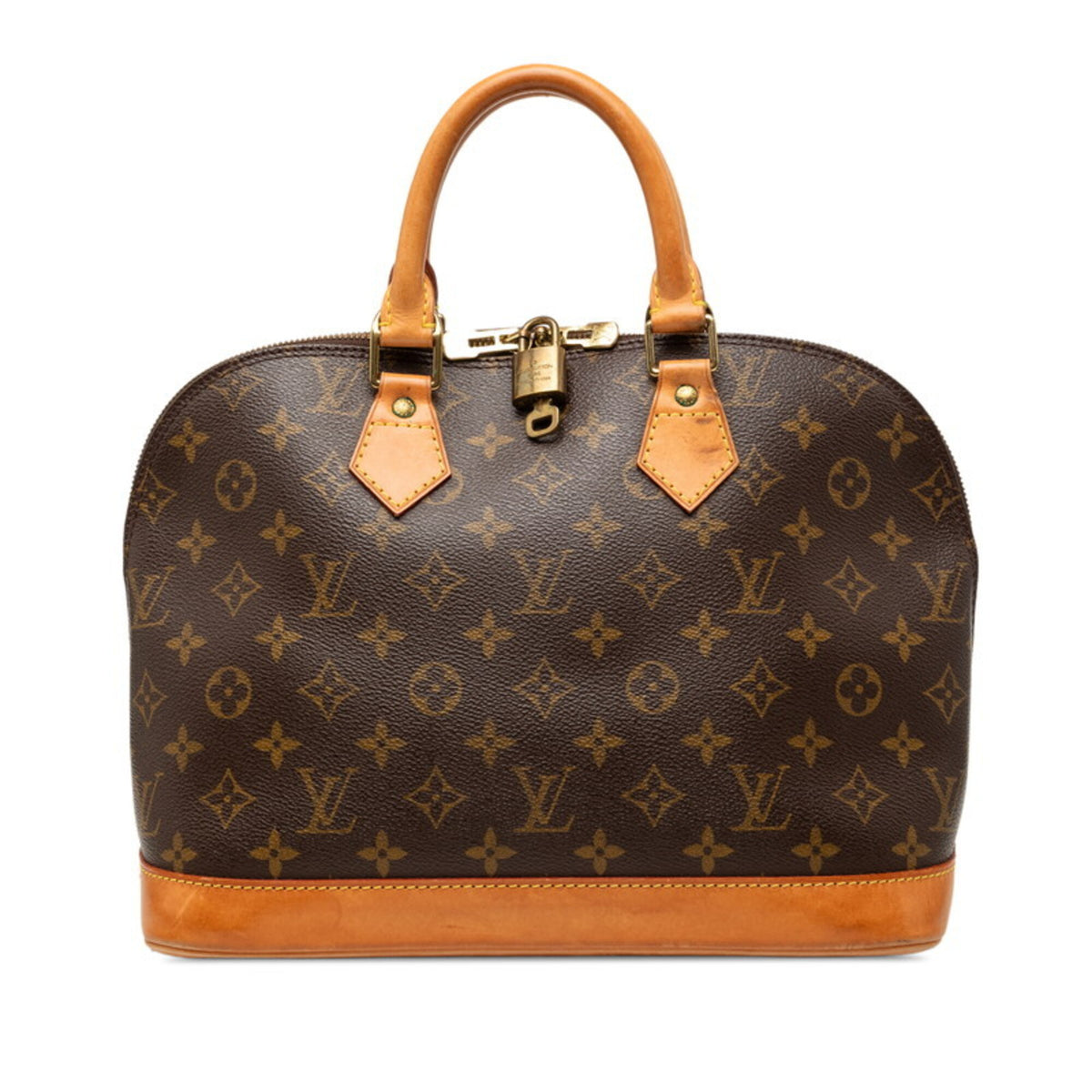 Louis Vuitton Brown Pvc Leather Handbag (Pre-Owned)