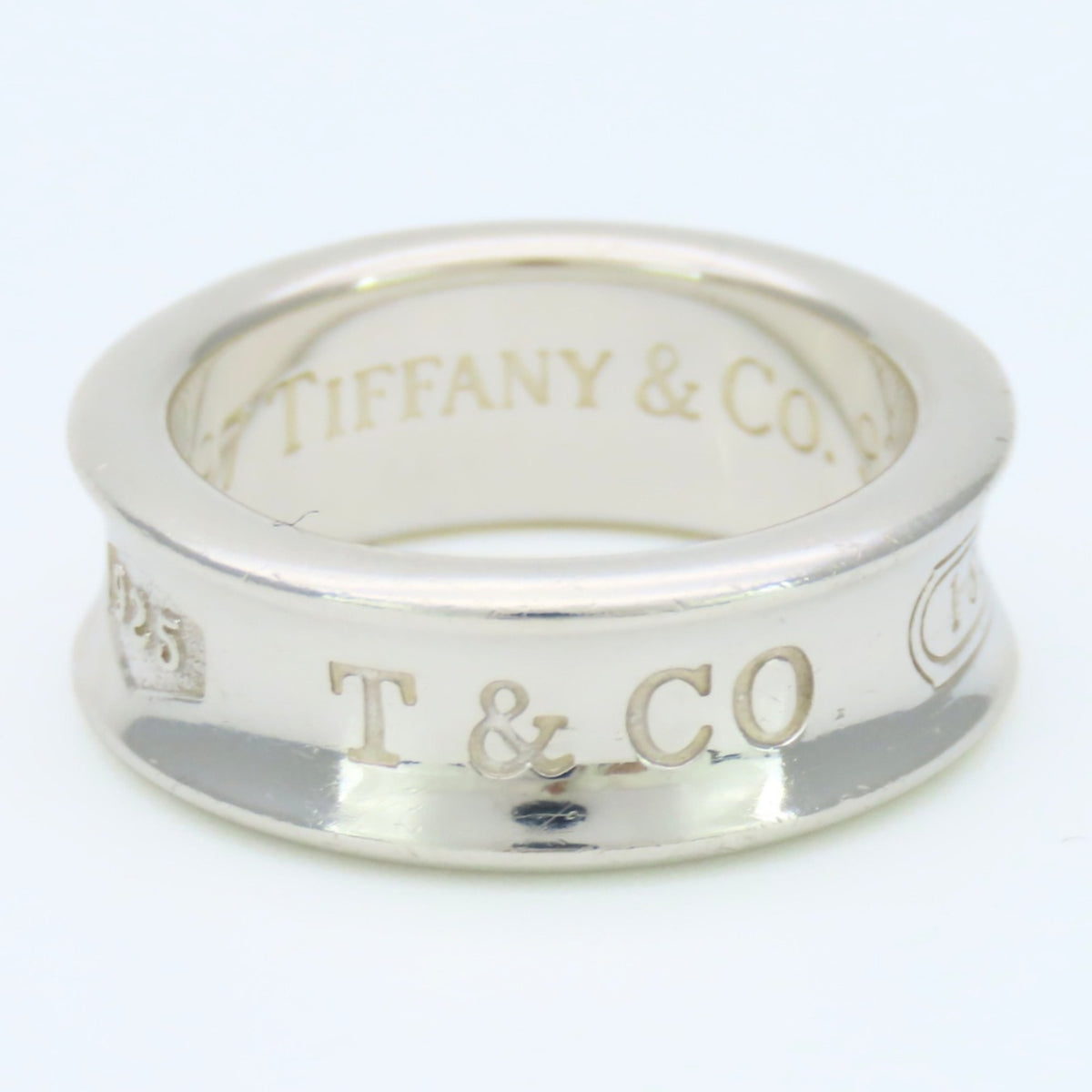 Tiffany Silver Silver 925 Band Ring (Pre-Owned)