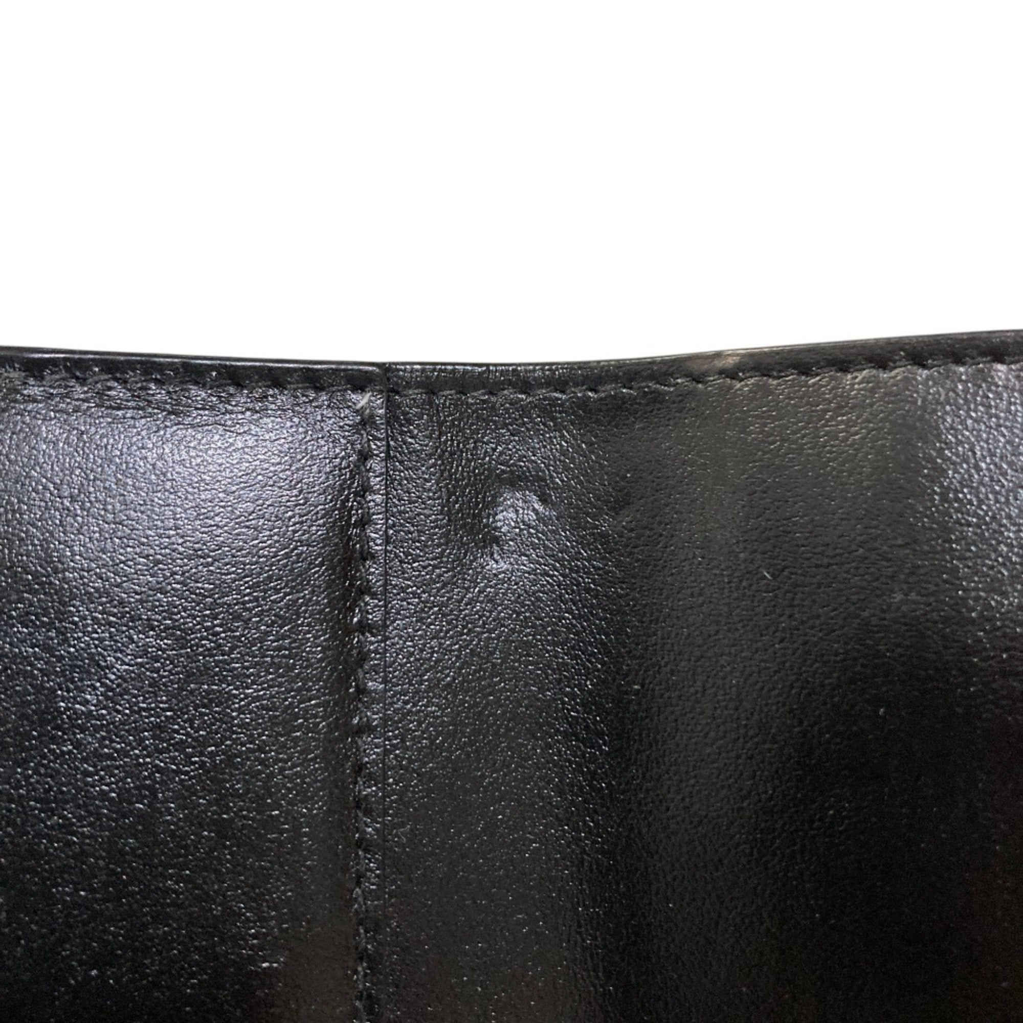Bottega Veneta Intrecciato Black Wallet (Tri-Fold) (Pre-Owned)