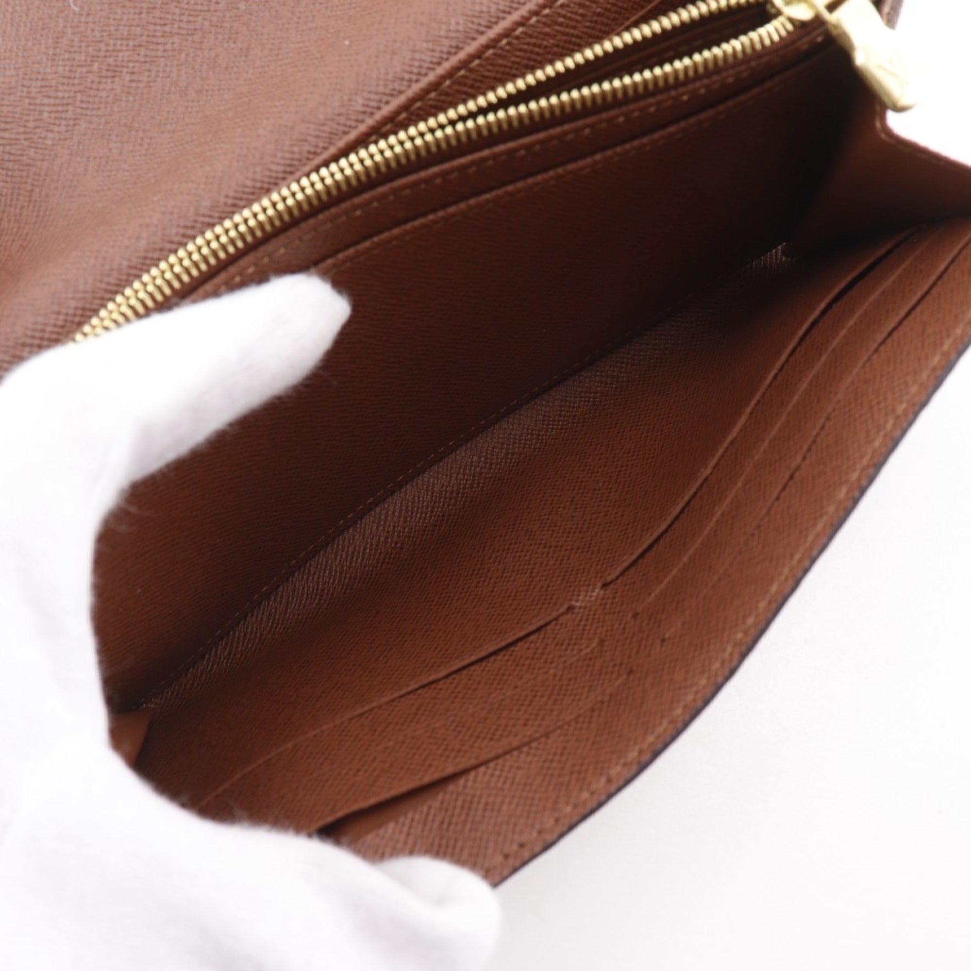 Louis Vuitton Monogram Brown Monogram Monogram Long Wallet (Bi-Fold) (Pre-Owned)