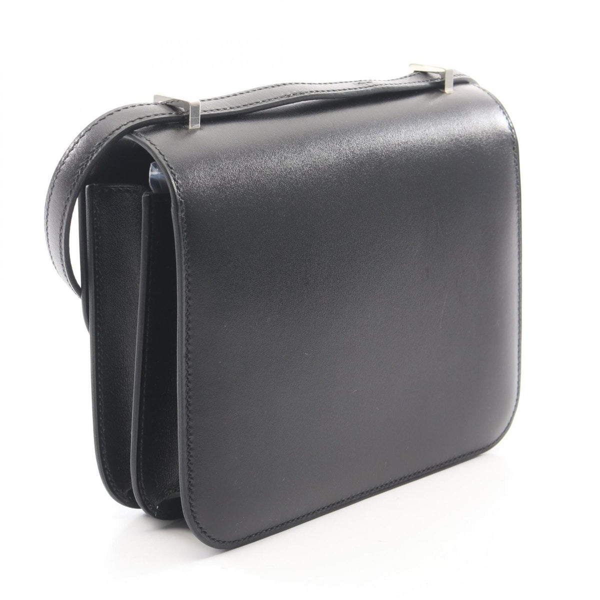 Hermes Constance Black Box Calf Leather Handbag Shoulder Bag (Pre-Owned)