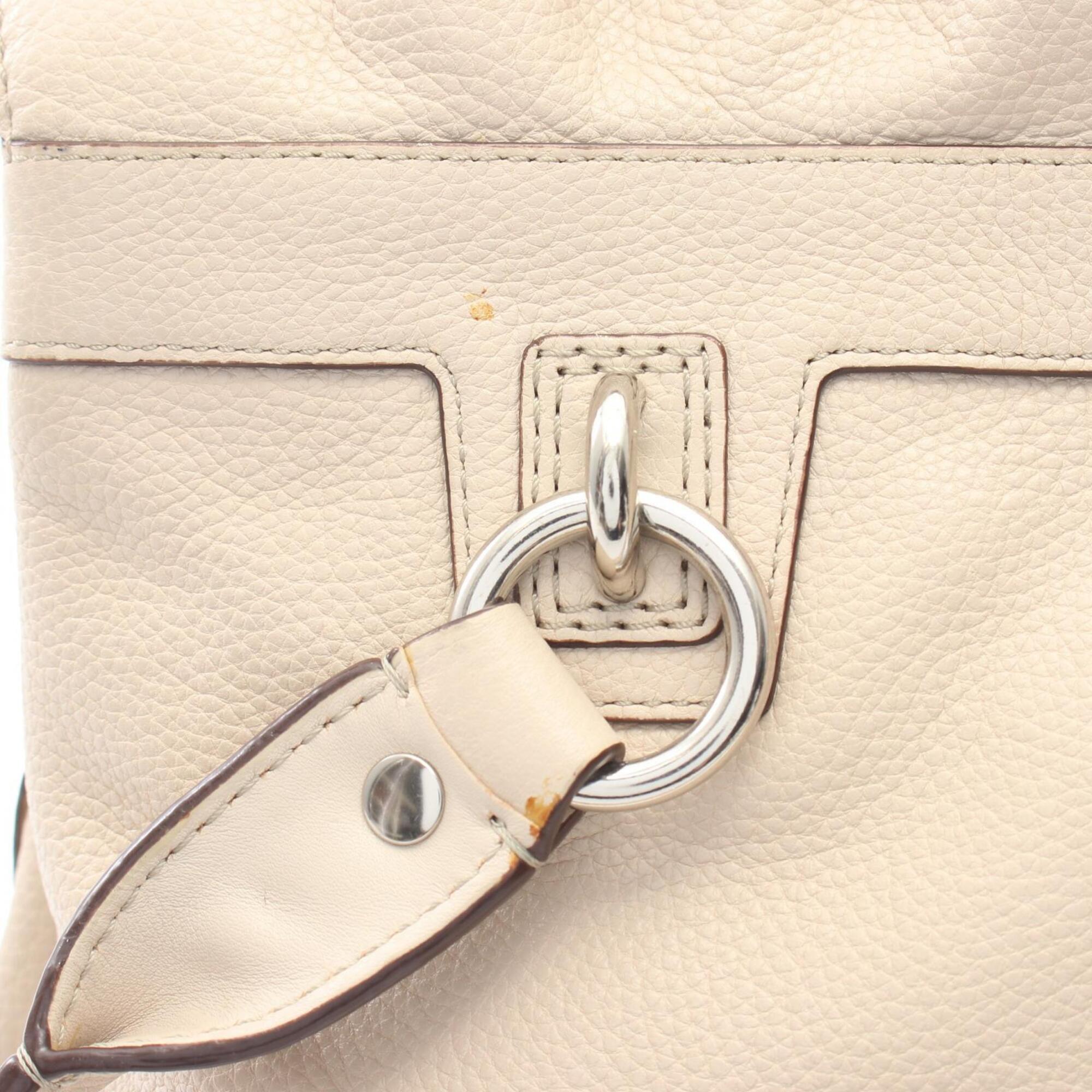 Coach Ivory Yellow Leather Patent Leather Handbag Shoulder Bag (Pre-Owned)