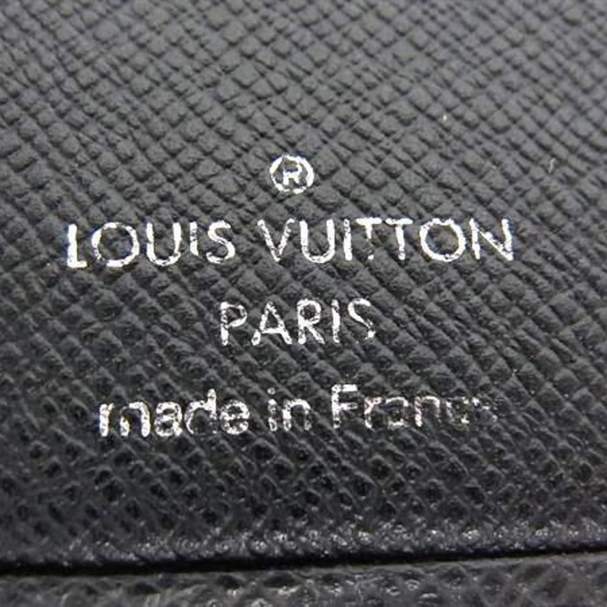 Louis Vuitton Ardoise Black Taiga Leather Long Wallet (Bi-Fold) (Pre-Owned)