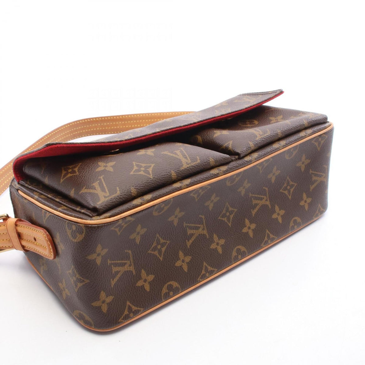 Louis Vuitton Brown Pvc Leather Handbag Shoulder Bag (Pre-Owned)