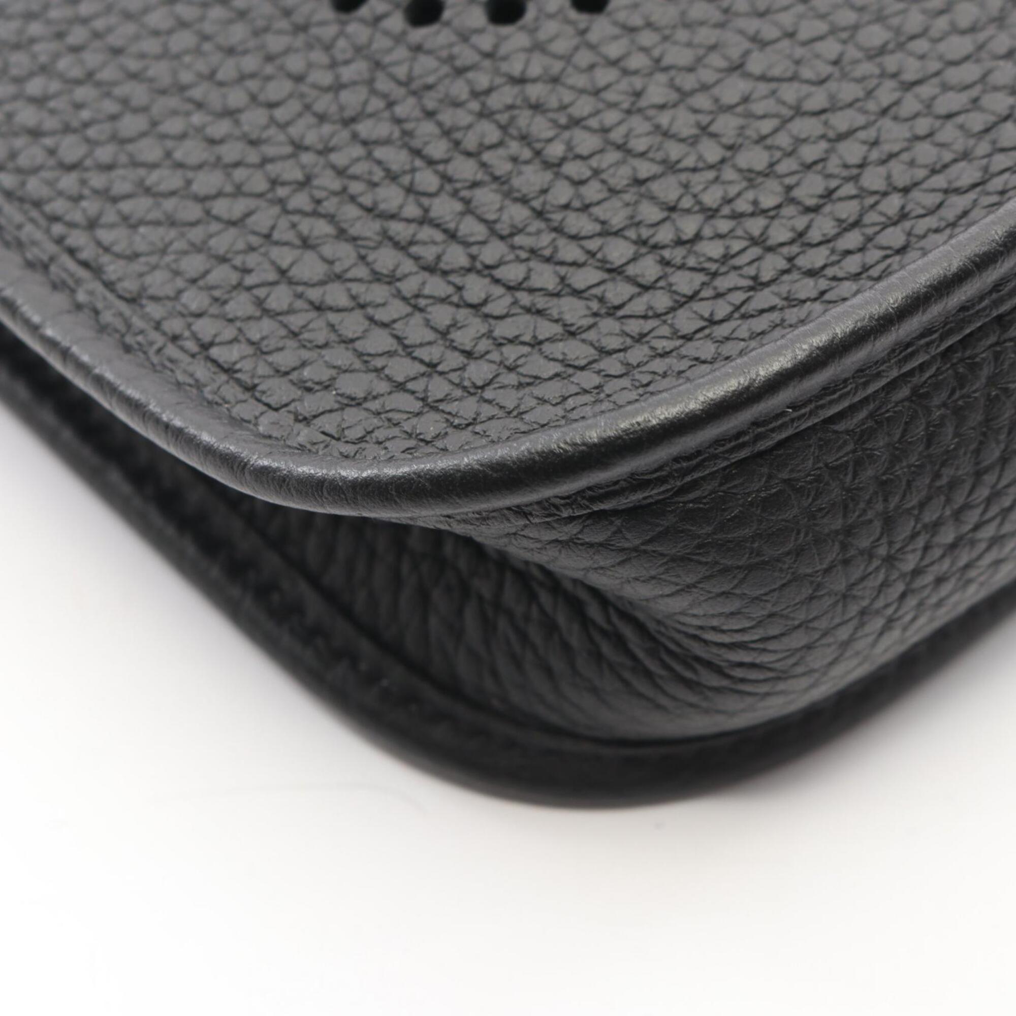 Hermes Black Taurillon Clemence Leather Handbag Shoulder Bag (Pre-Owned)
