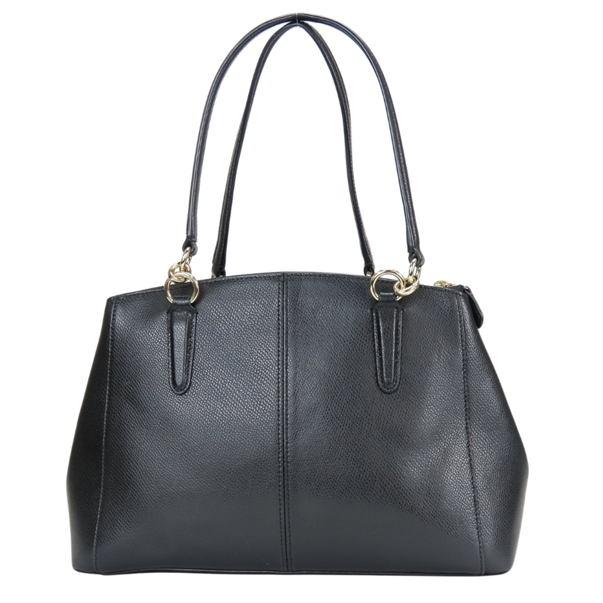 Coach Black Leather Tote Bag (Pre-Owned)