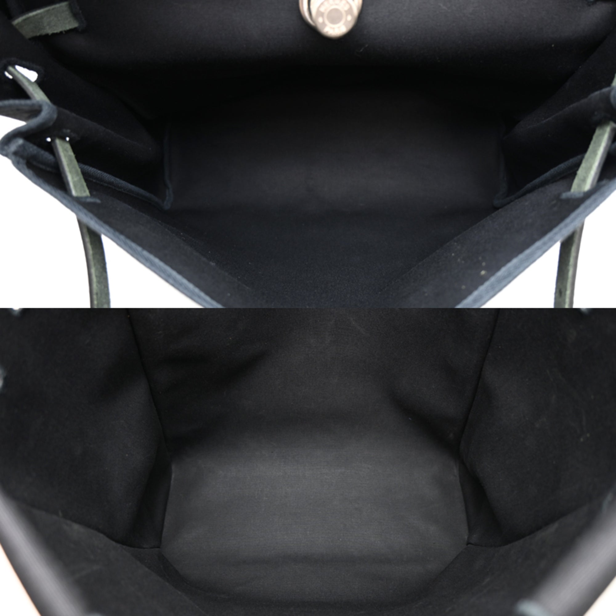 Hermes Black Toile Officier Shoulder Bag (Pre-Owned)