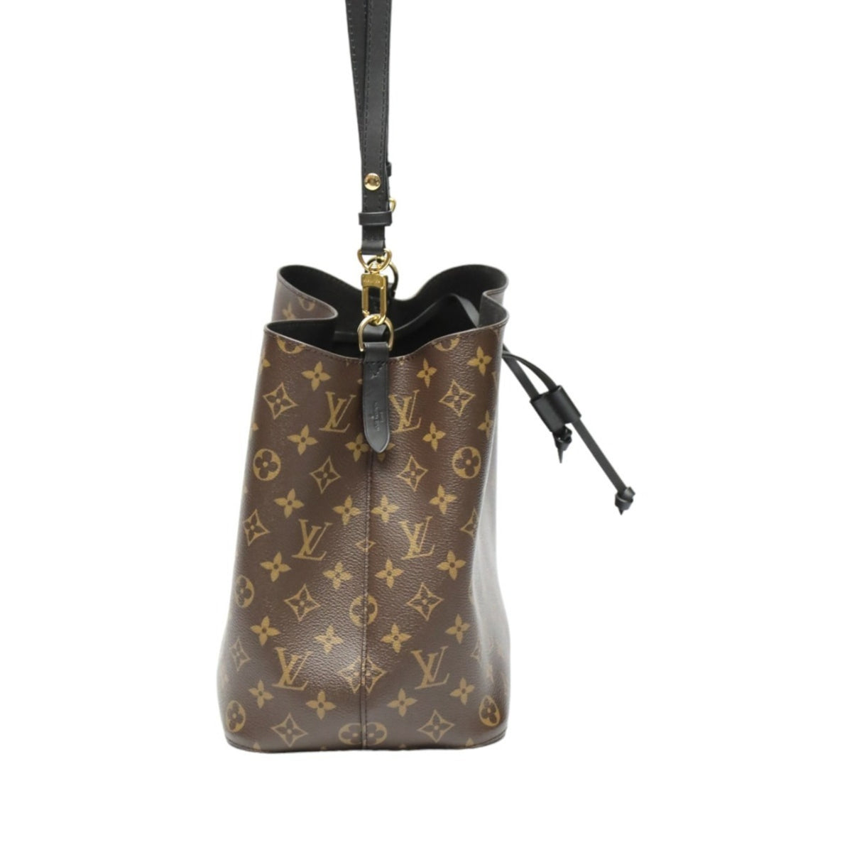 Louis Vuitton Brown Noir Monogram Canvas Shoulder Bag (Pre-Owned)