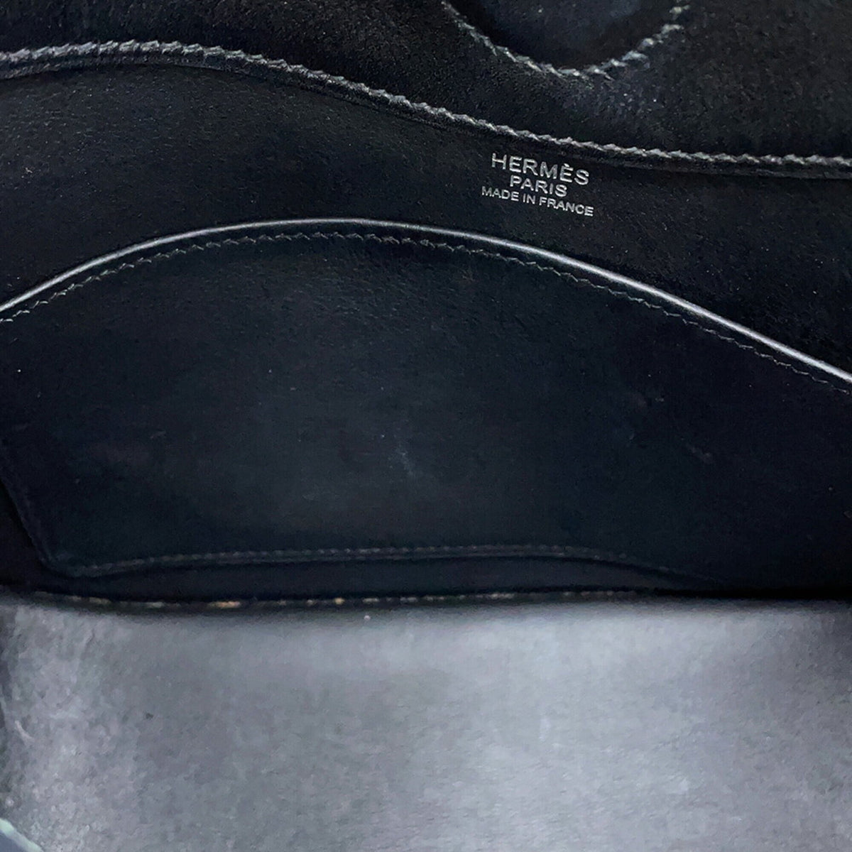 Hermes Kara Black Canvas Handbag Tote Bag (Pre-Owned)