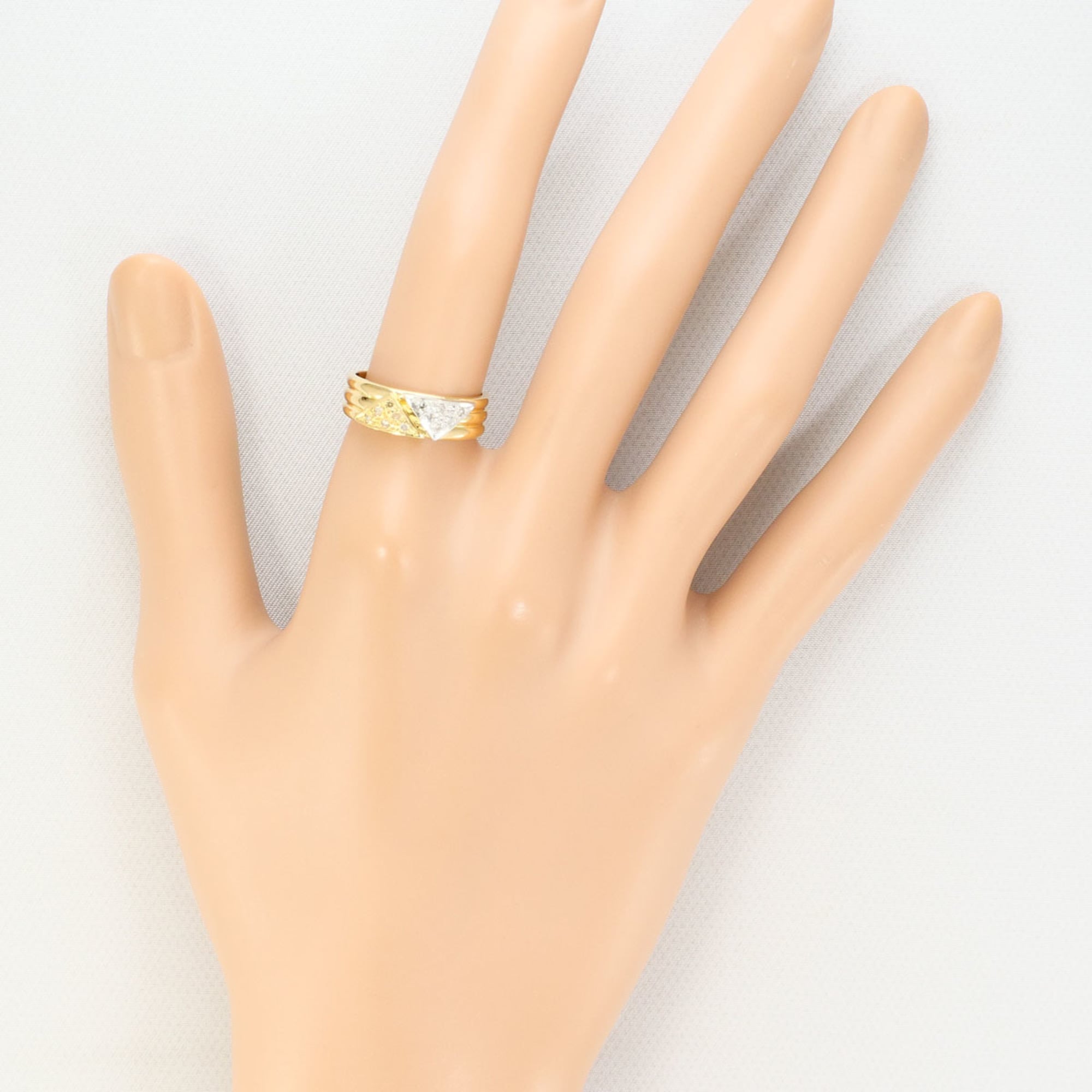 Unbranded Platinum Yellow Gold Yellow Gold (18K) Platinum 900 Band Ring (Pre-Owned)