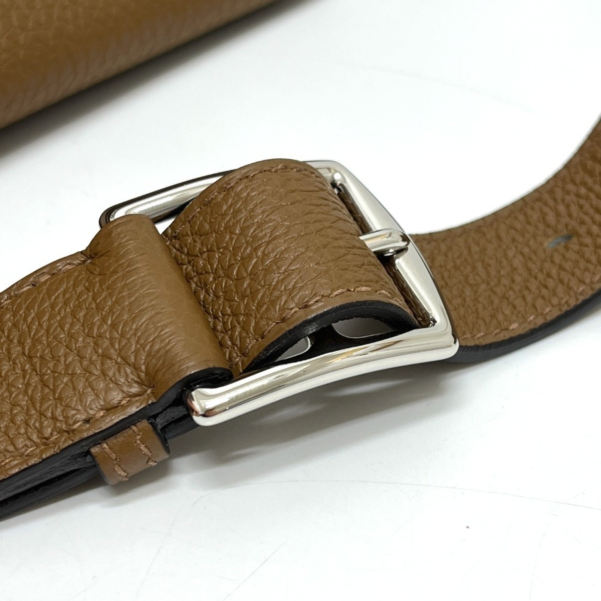 Hermes Kelly Brown Togo Leather Handbag Shoulder Bag (Pre-Owned)
