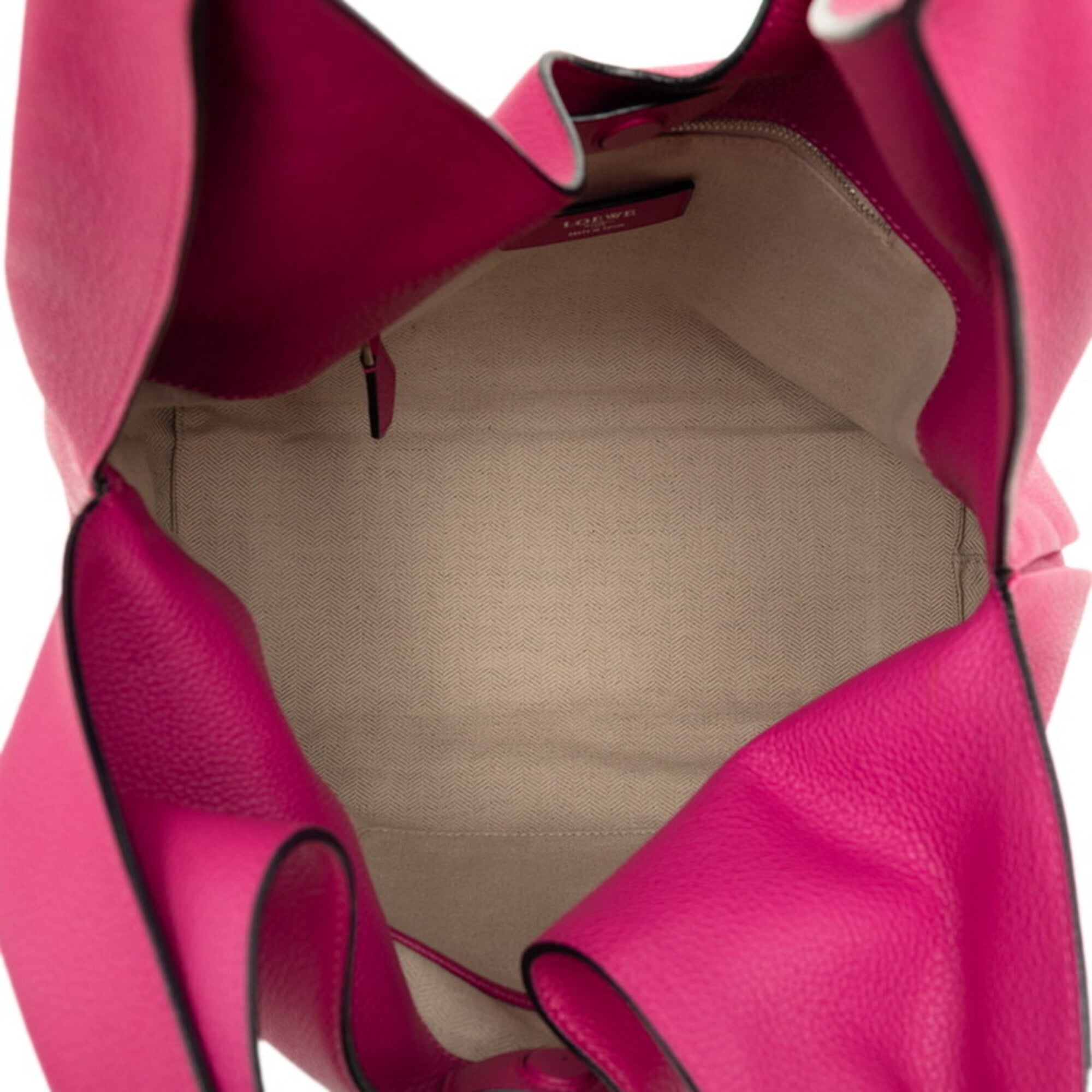 Loewe Pink Leather Handbag Shoulder Bag Tote Bag (Pre-Owned)