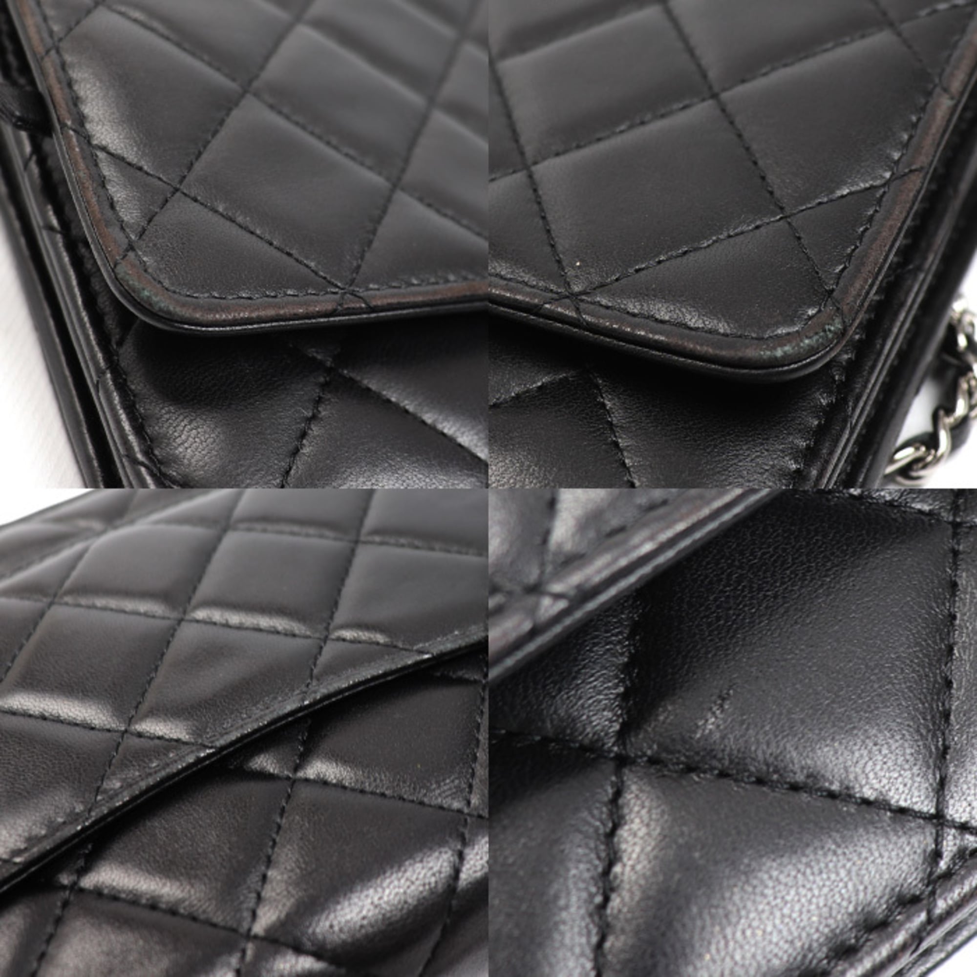 Chanel Black Leather Shoulder Bag (Pre-Owned)
