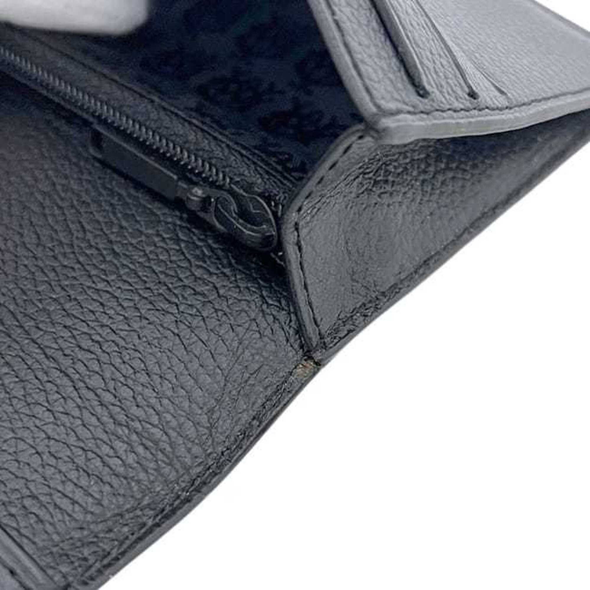 Dunhill Black Leather Long Wallet (Bi-Fold) (Pre-Owned)