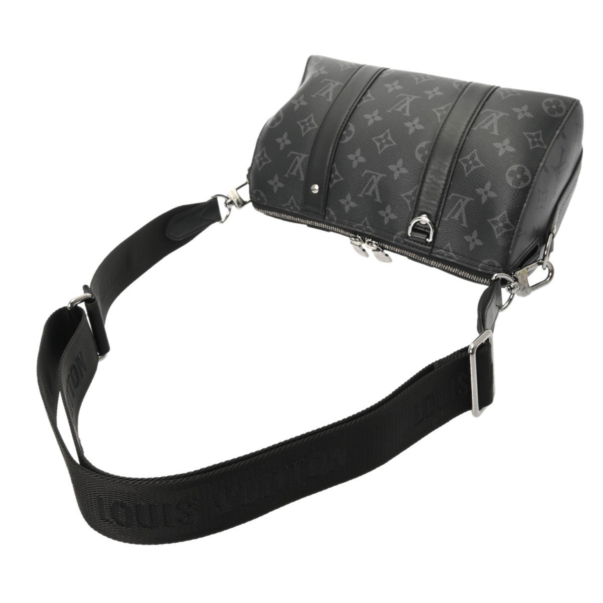 Louis Vuitton Black Gray Monogram Eclipse Monogram Eclipse Shoulder Bag (Pre-Owned)