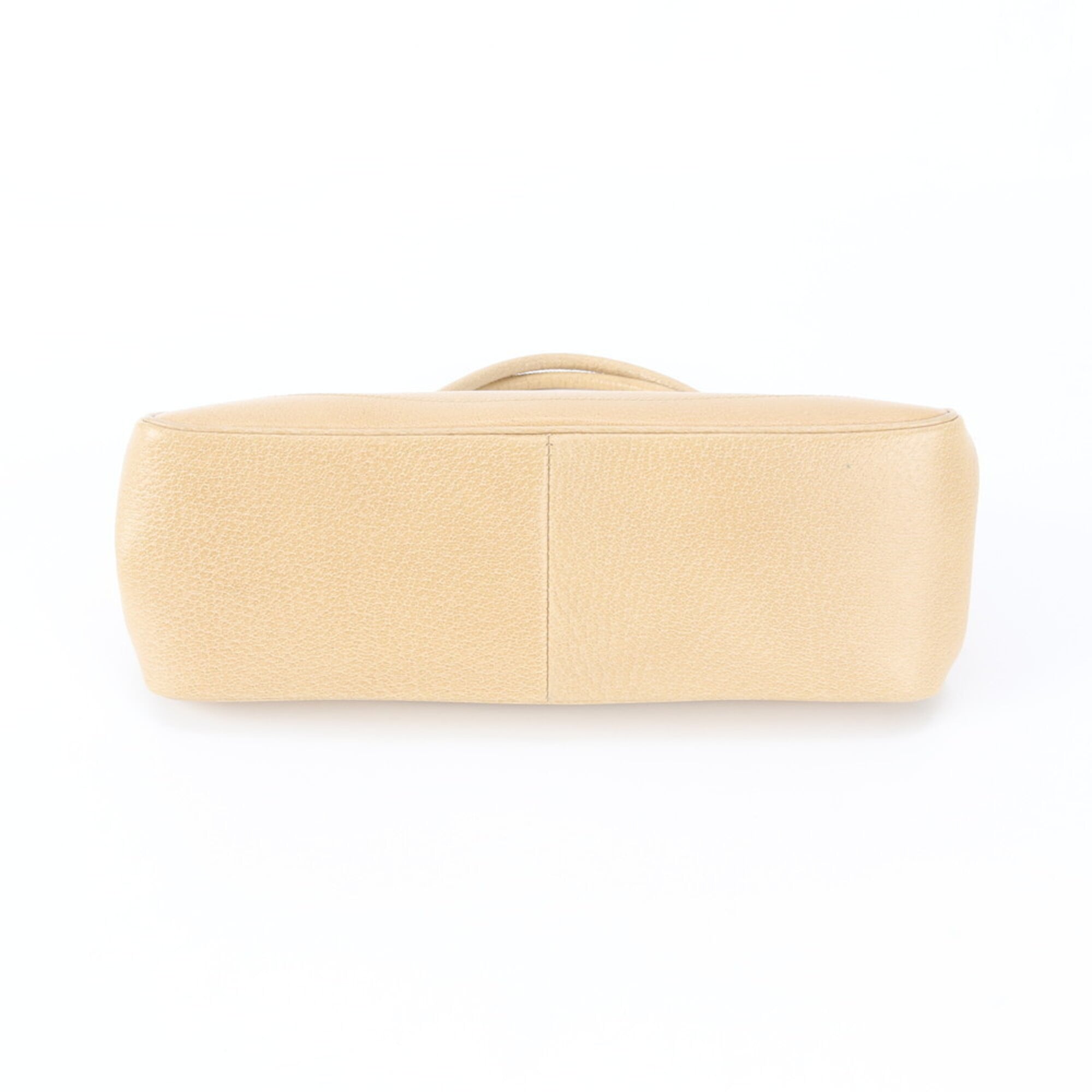 Gucci Beige Leather Handbag Tote Bag (Pre-Owned)