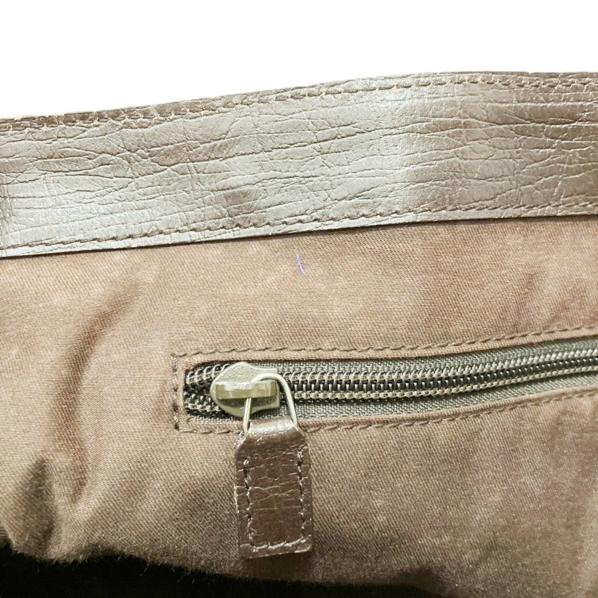 Gucci Beige Pvc Leather Tote Bag (Pre-Owned)