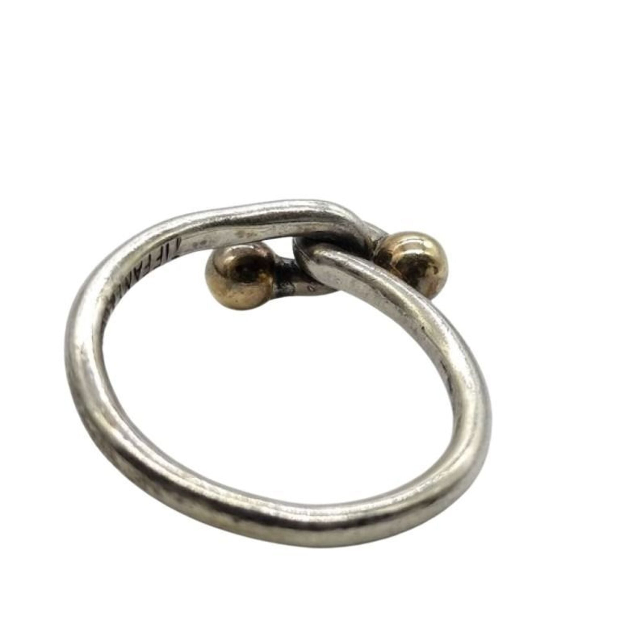 Tiffany Gold Silver Silver 925 Band Ring (Pre-Owned)