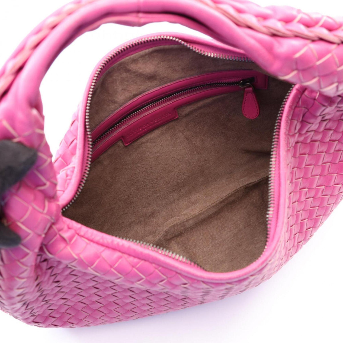 Bottega Veneta Pink Leather Handbag Shoulder Bag (Pre-Owned)