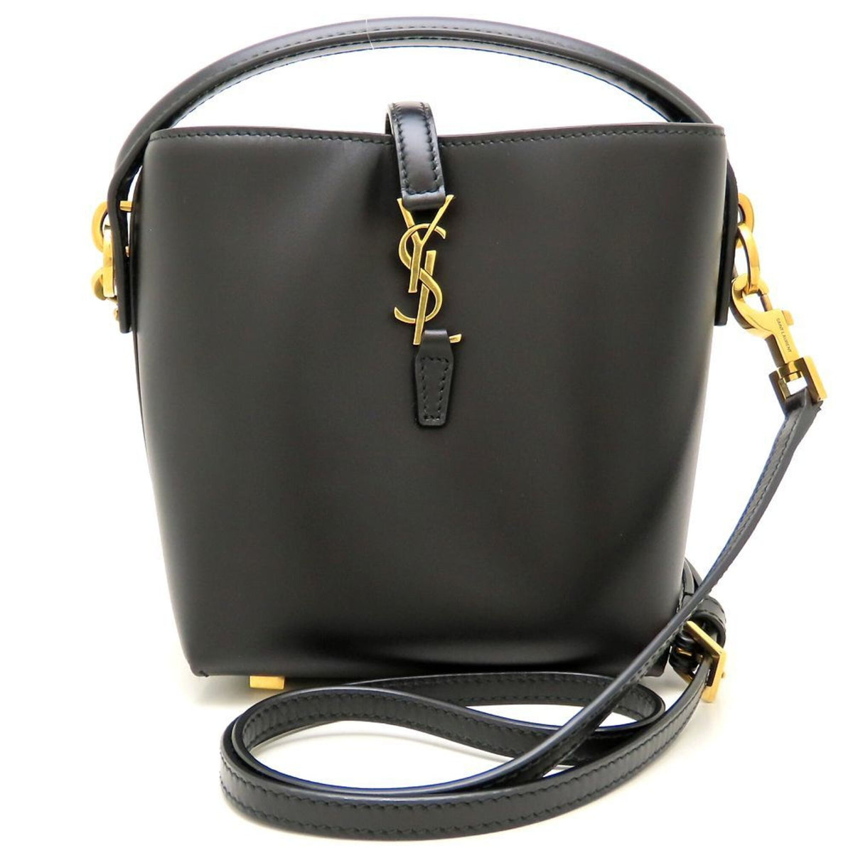 Yves Saint Laurent Black Leather Shoulder Bag (Pre-Owned)