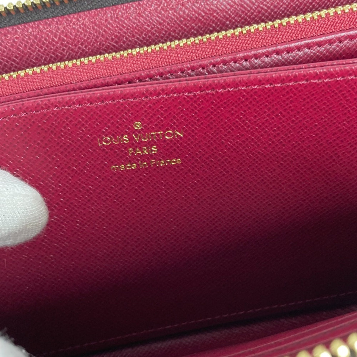 Louis Vuitton Brown Fuchsia Monogram Monogram Long Wallet (Bi-Fold) (Pre-Owned)