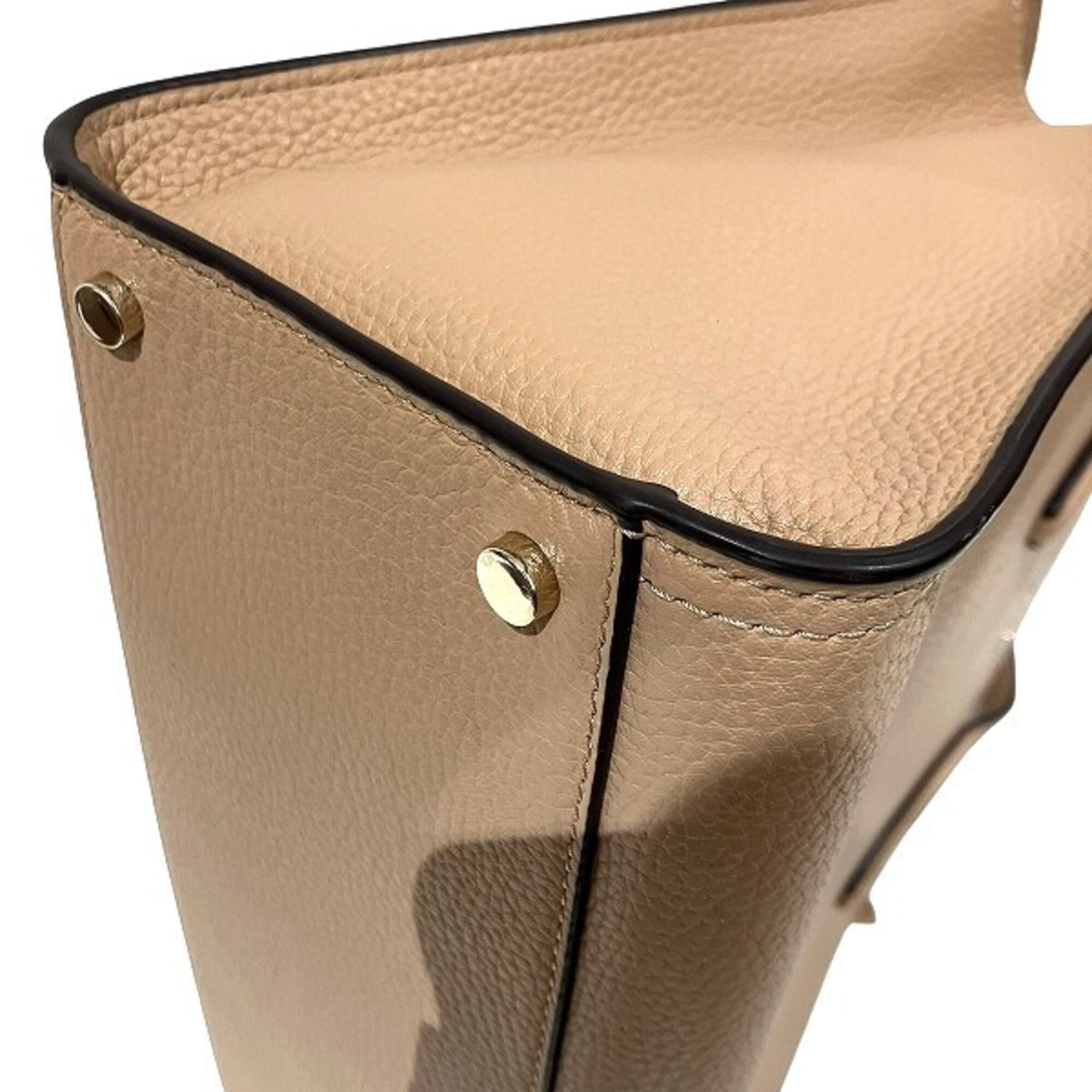 Kate Spade Beige Leather Handbag Shoulder Bag (Pre-Owned)