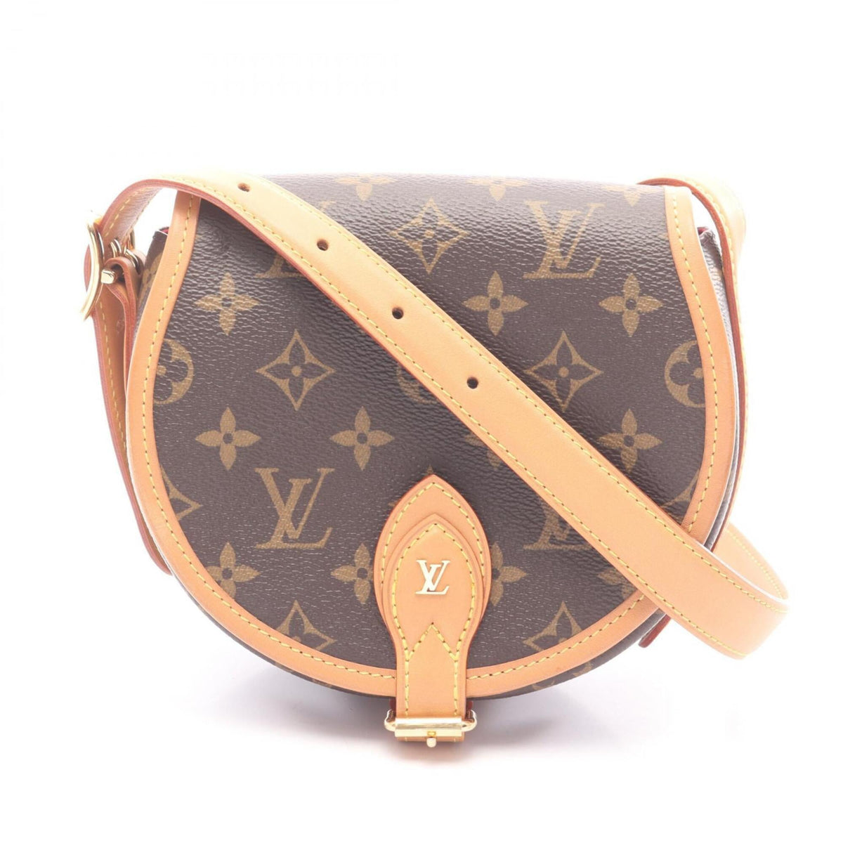 Louis Vuitton Brown Monogram Coated Canvas Leather Handbag Shoulder Bag (Pre-Owned)