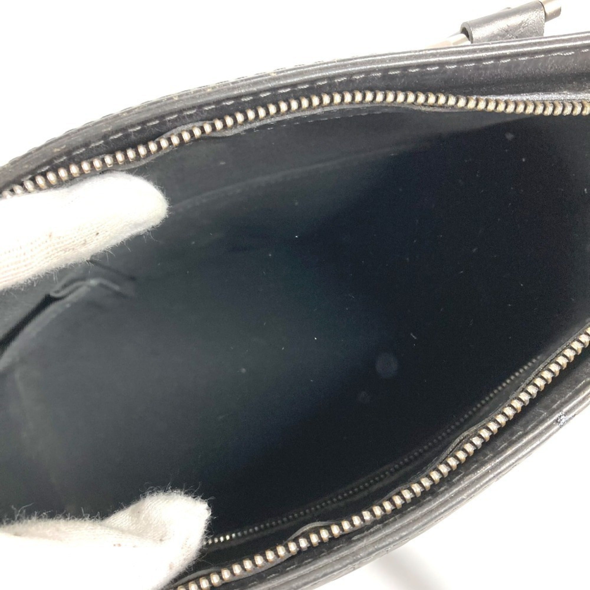 Louis Vuitton Black Dark Gray Monogram Mat Leather Shoulder Bag Tote Bag (Pre-Owned)