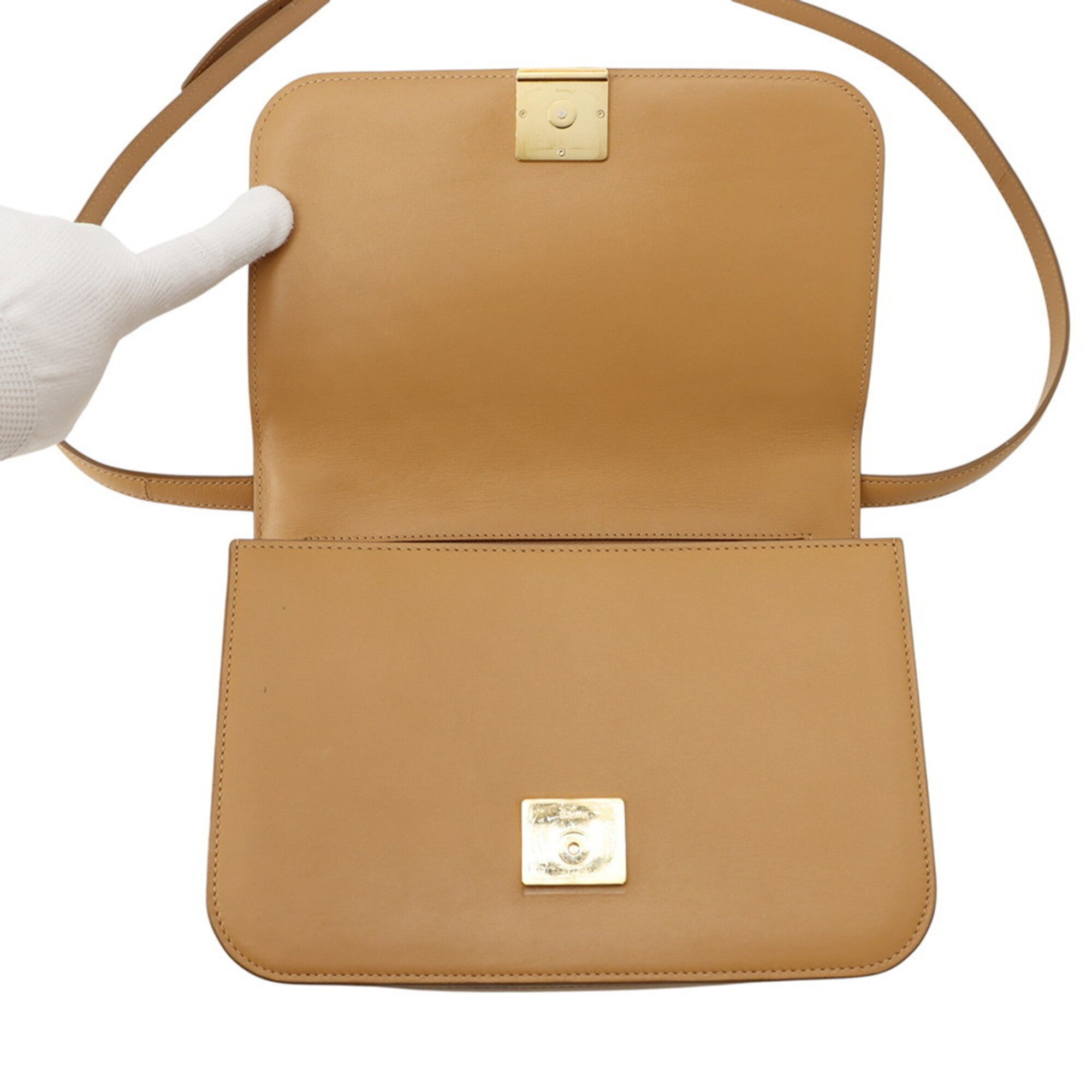 Loewe Brown Leather Handbag Shoulder Bag (Pre-Owned)