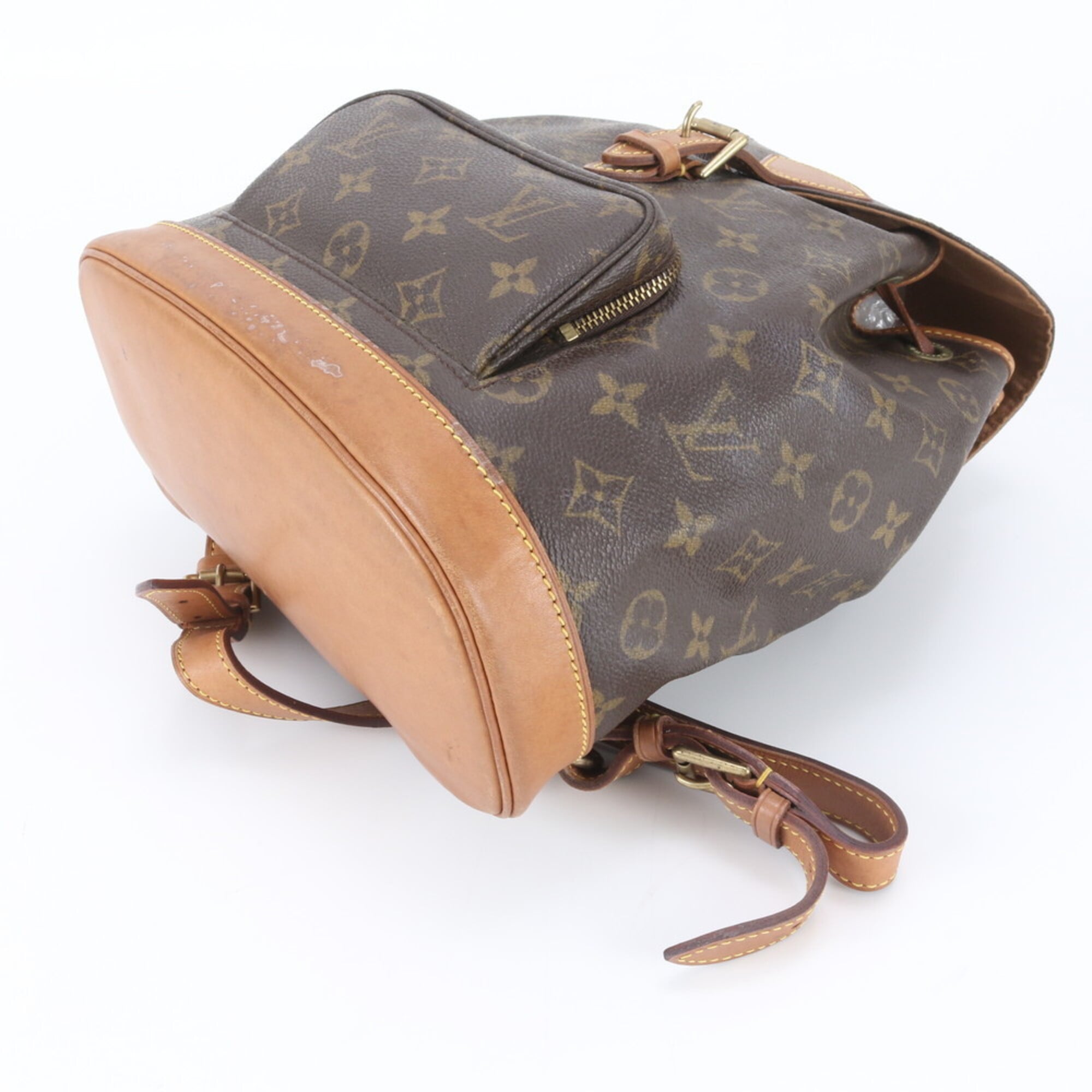 Louis Vuitton Brown Monogram White Monogram Backpack Handbag (Pre-Owned)