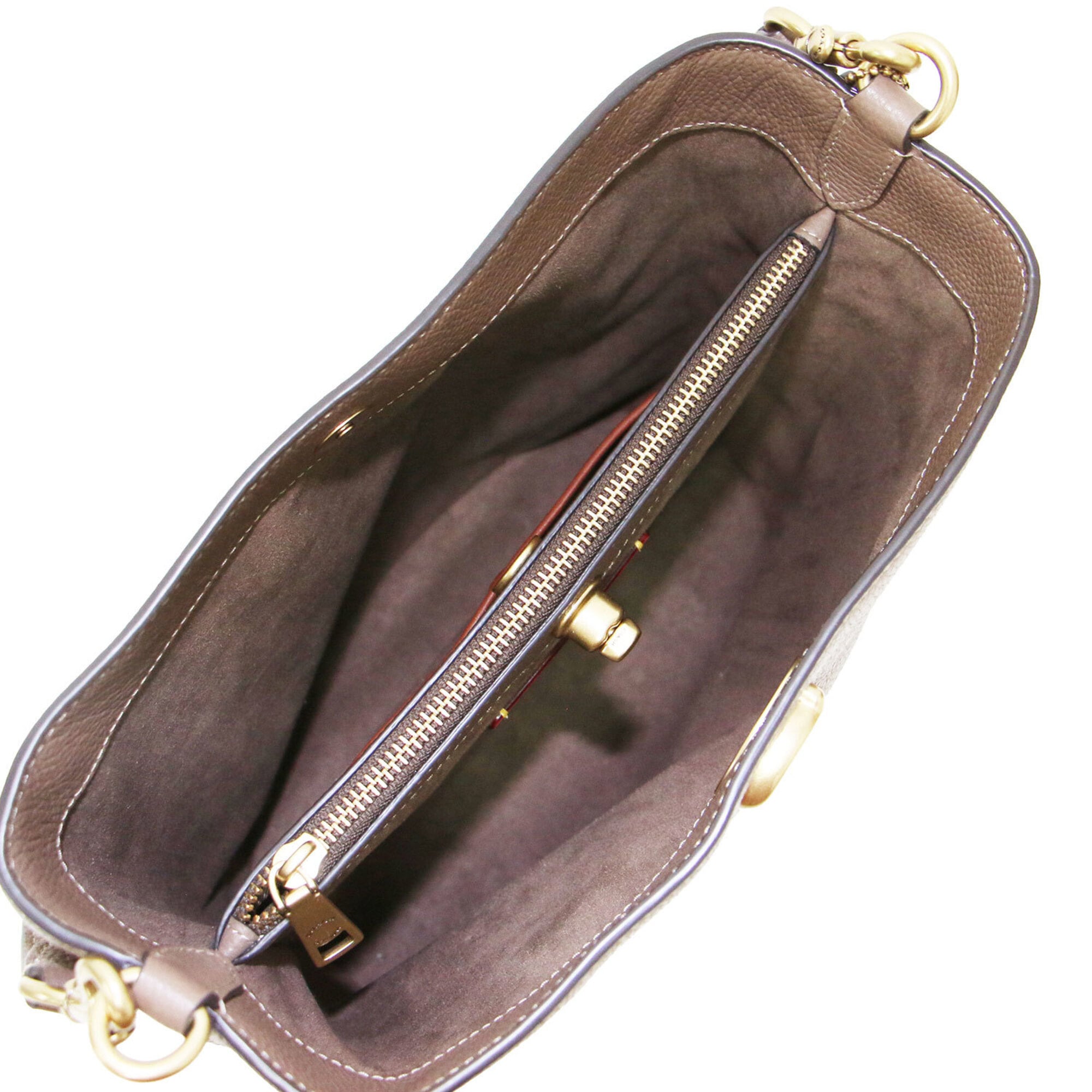 Coach Brown Leather Shoulder Bag (Pre-Owned)