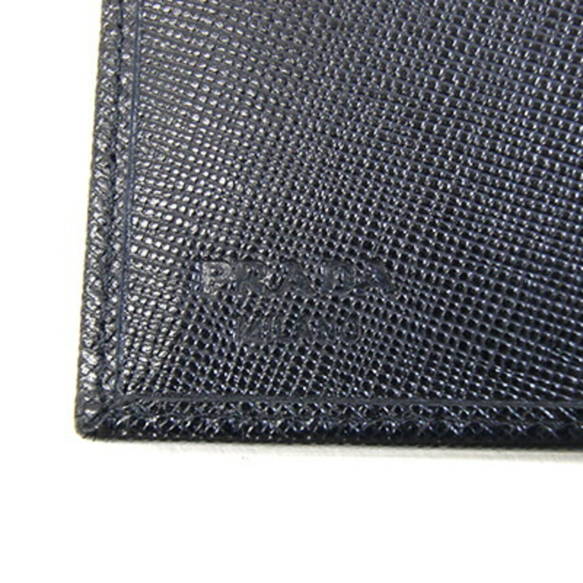 Prada Black Nero Leather Wallet (Bi-Fold) (Pre-Owned)