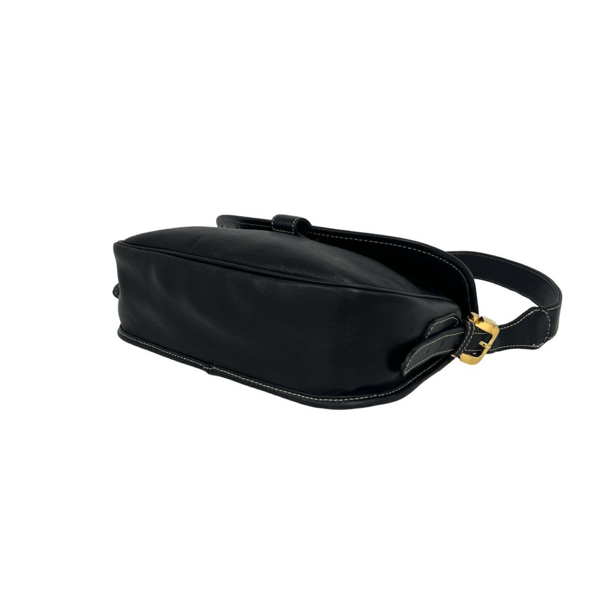 Loewe Black Leather Handbag Shoulder Bag (Pre-Owned)