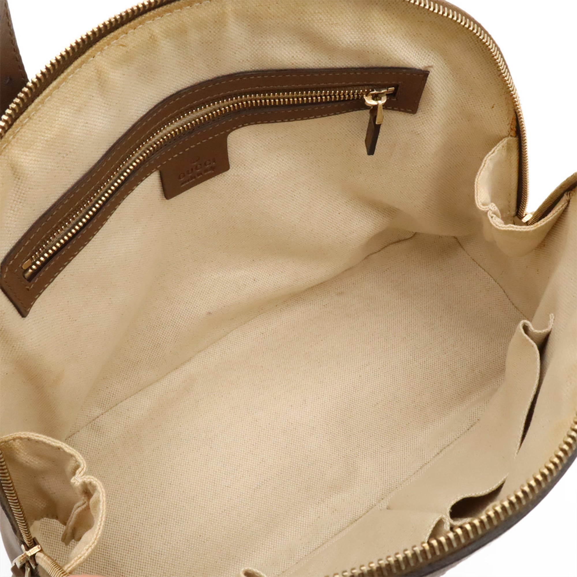 Gucci Beige Brown Gg Supreme Canvas Handbag Shoulder Bag (Pre-Owned)