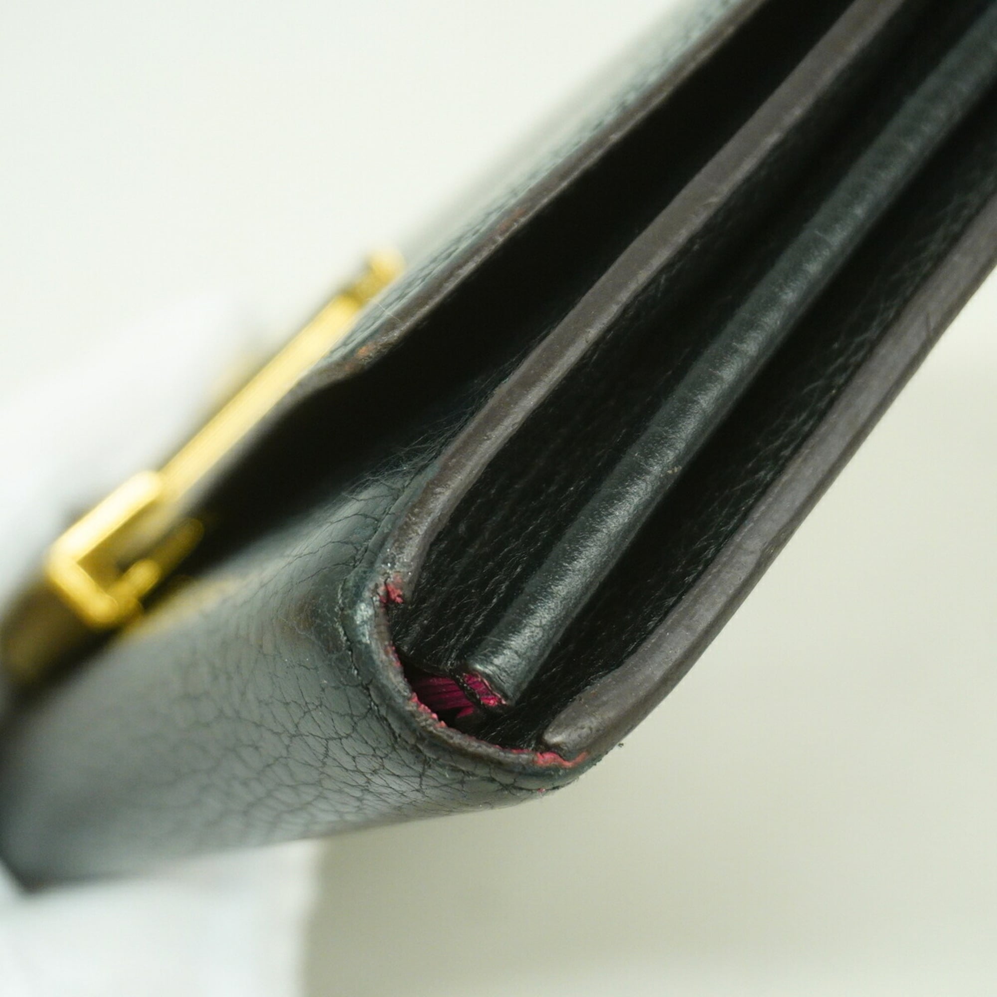 Louis Vuitton Noir Long Wallet (Bi-Fold) (Pre-Owned)