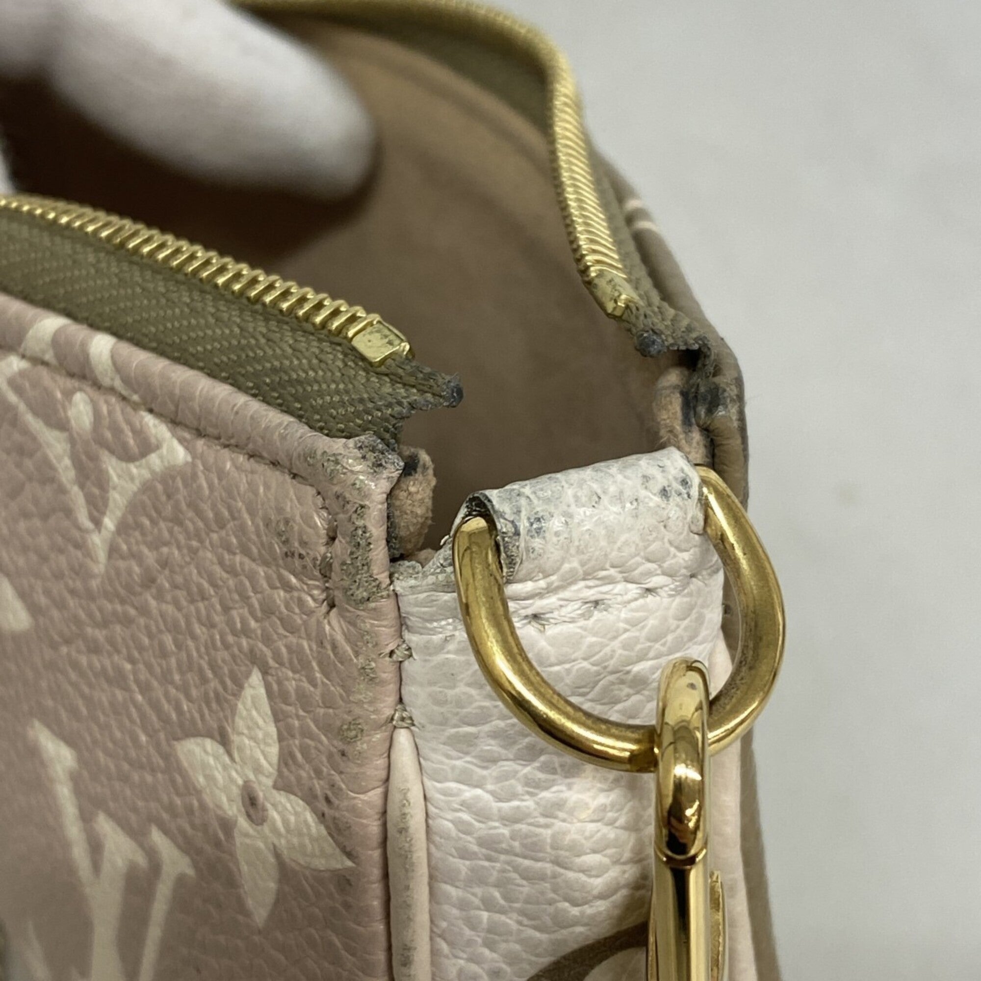 Louis Vuitton Beige Khaki Pouch (Pre-Owned)