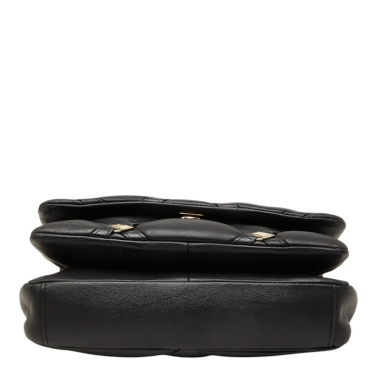 Salvatore Ferragamo Black Leather Shoulder Bag (Pre-Owned)