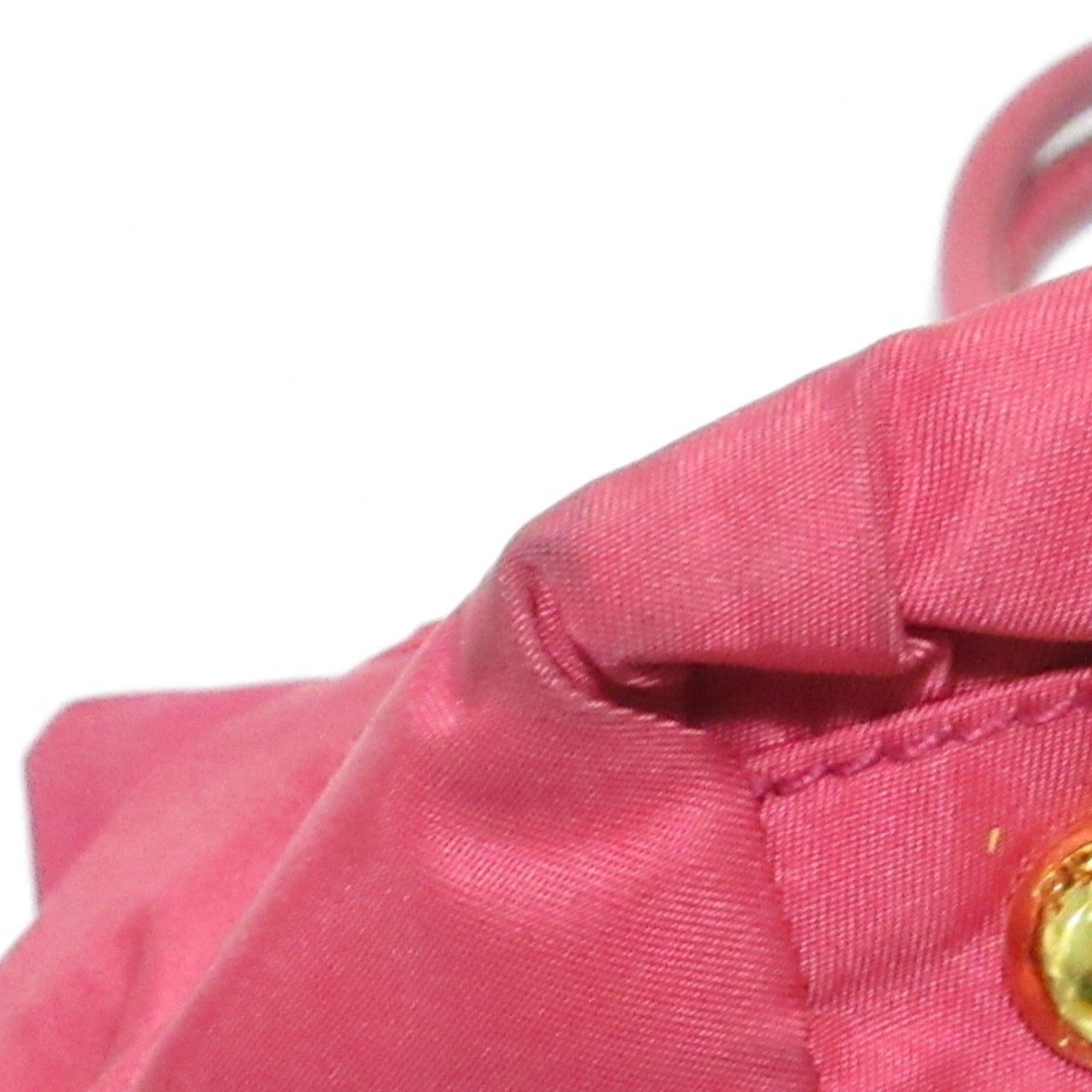 Prada Pink Nylon Handbag (Pre-Owned)