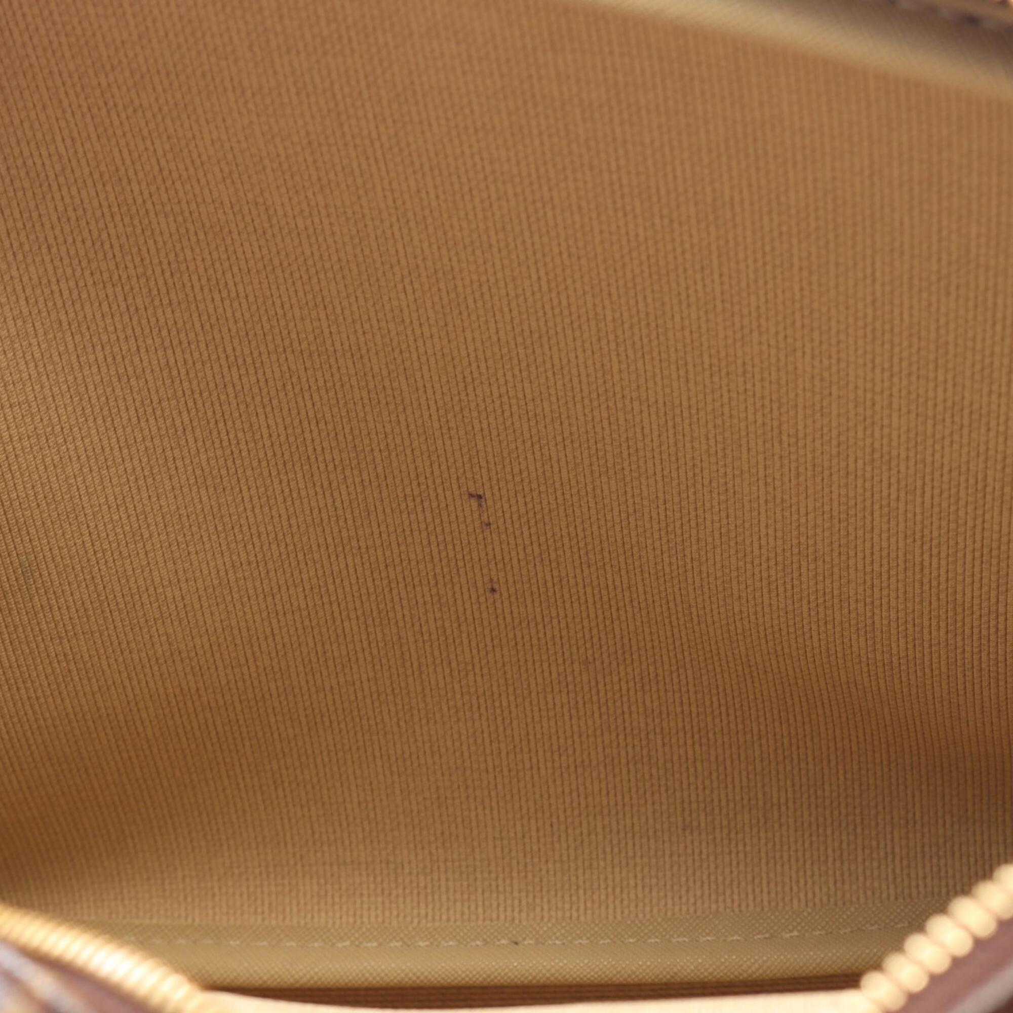 Louis Vuitton Brown Monogram Coated Canvas Leather Shoulder Bag (Pre-Owned)